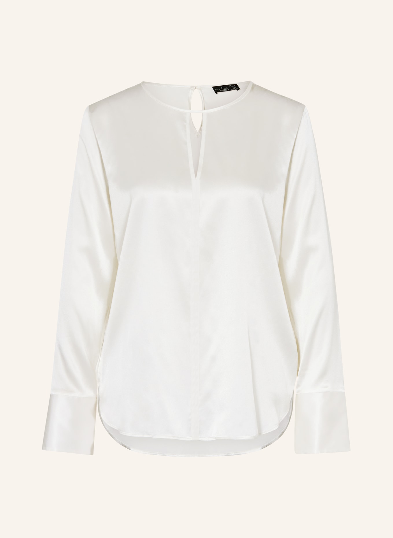 van Laack Shirt blouse FILIZ in silk, Color: WHITE (Image 1)