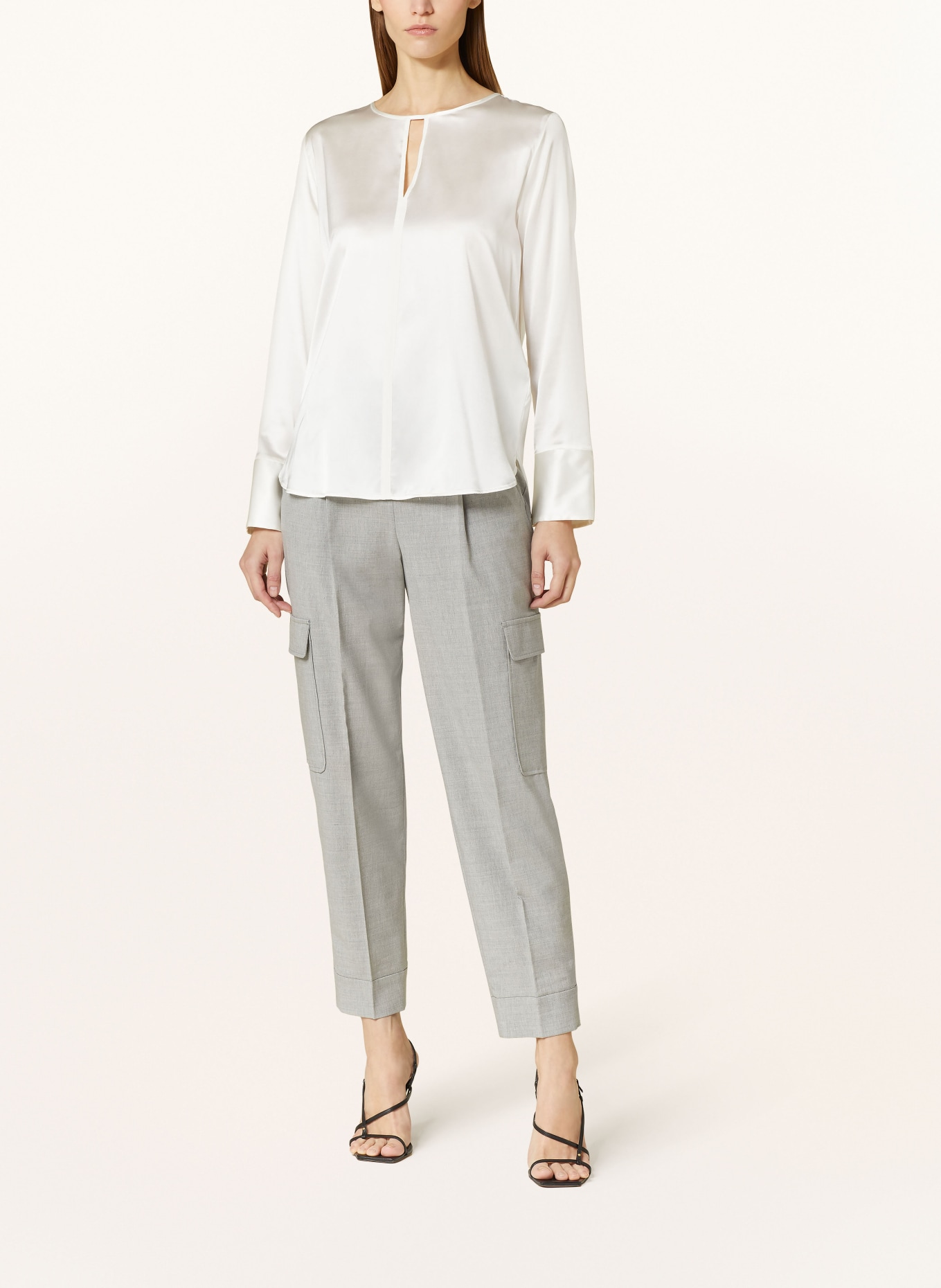 van Laack Shirt blouse FILIZ in silk, Color: WHITE (Image 2)