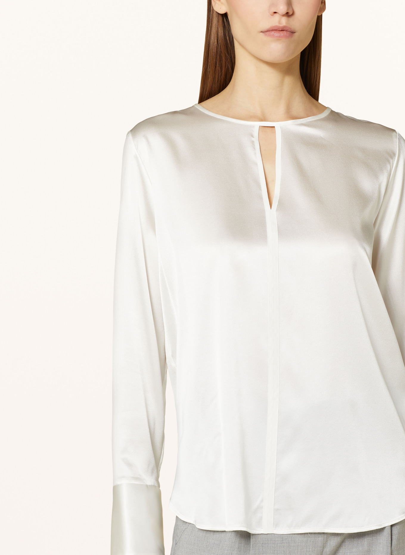 van Laack Shirt blouse FILIZ in silk, Color: WHITE (Image 4)