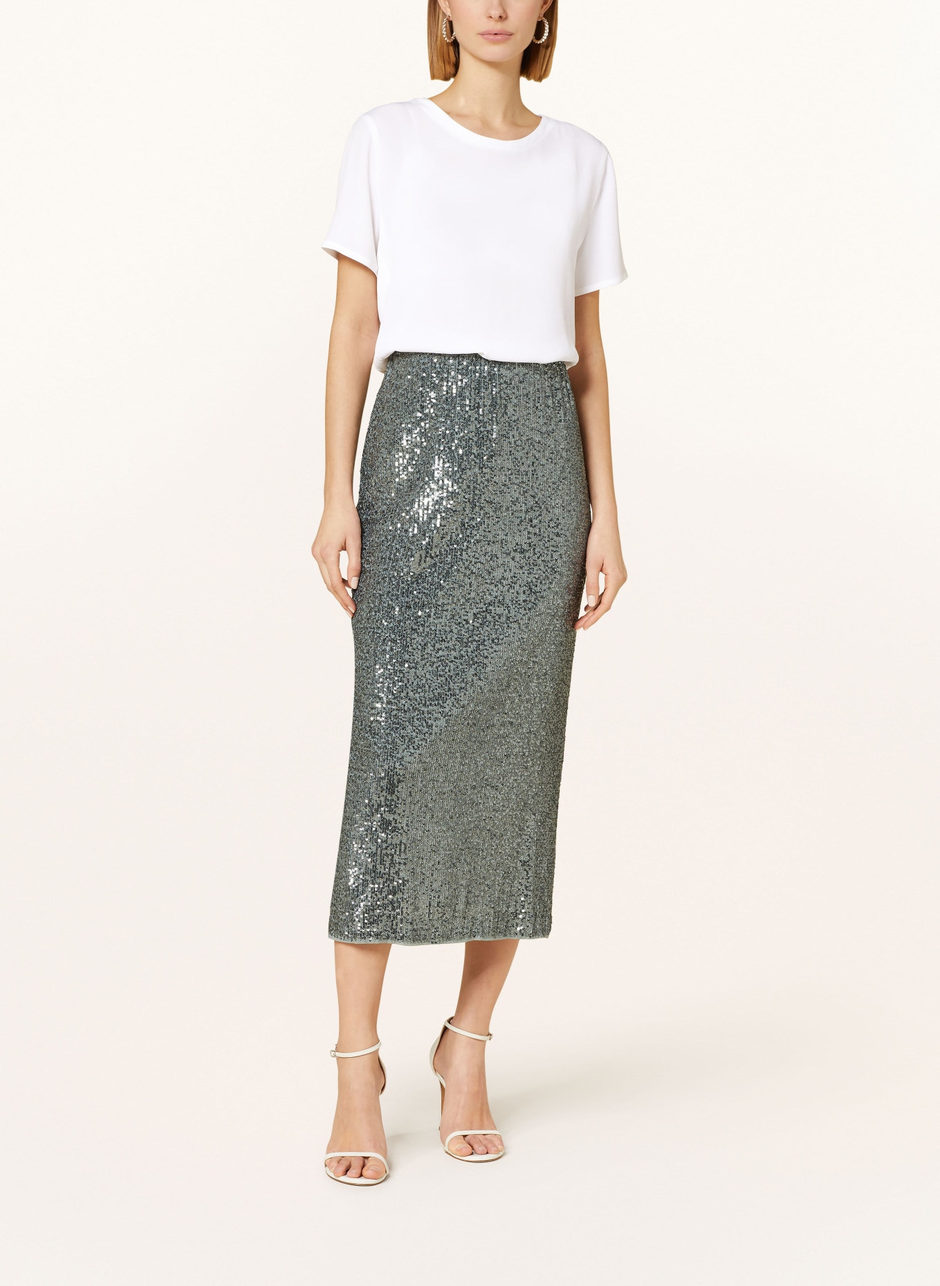 RIANI Skirt with sequins, Color: TEAL (Image 2)