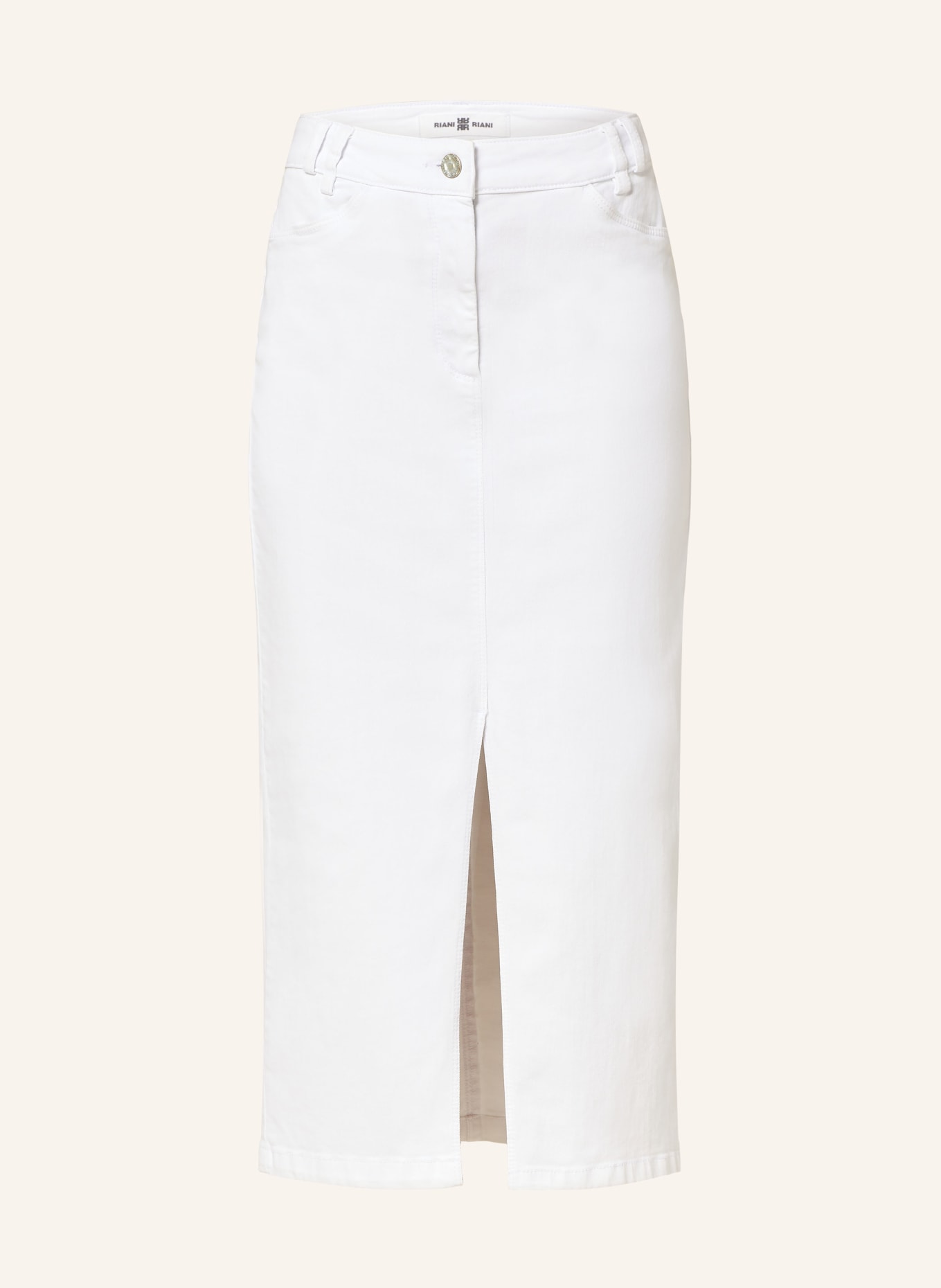 RIANI Denim skirt, Color: 100 WHITE (Image 1)