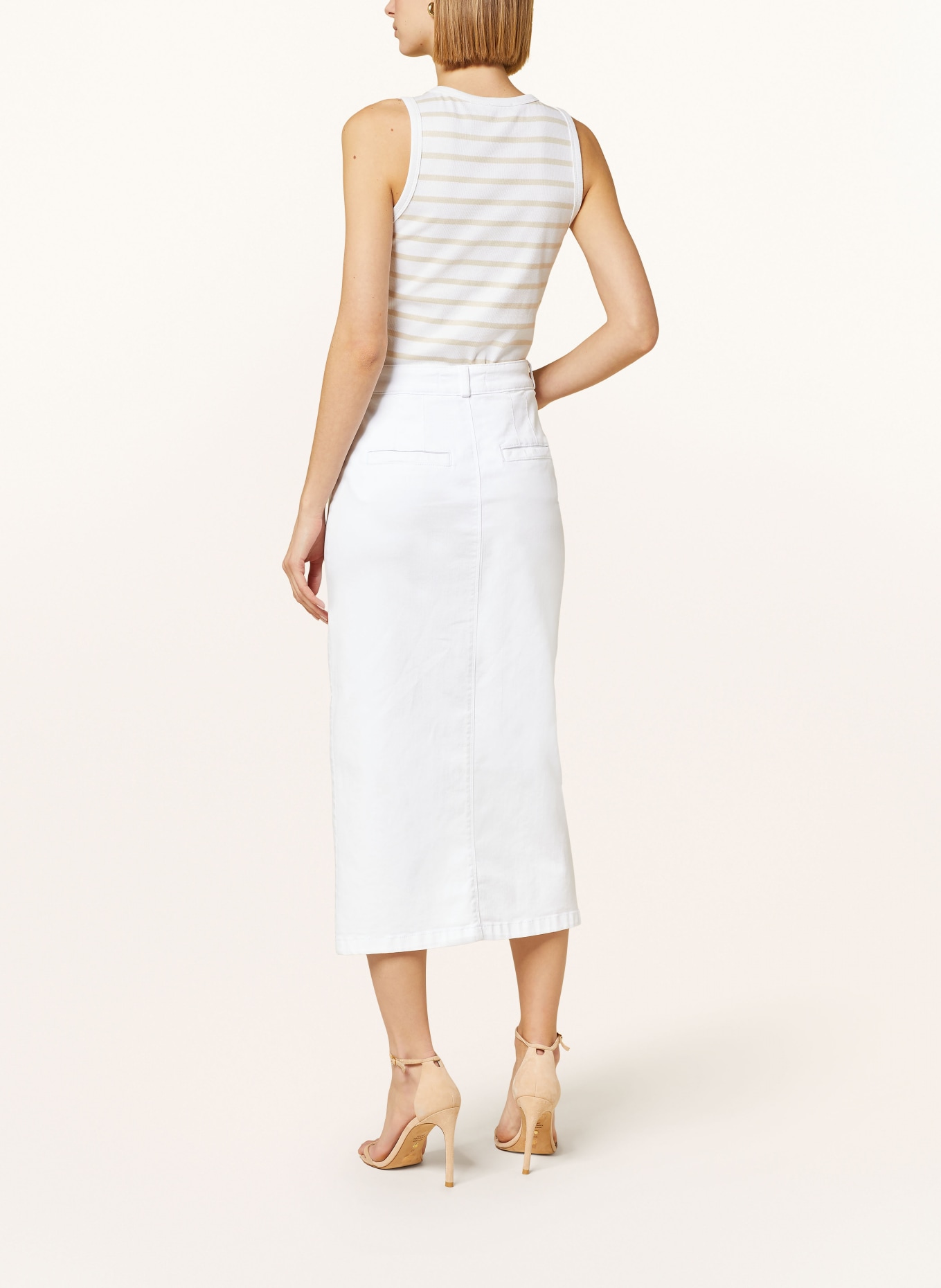 RIANI Denim skirt, Color: 100 WHITE (Image 3)
