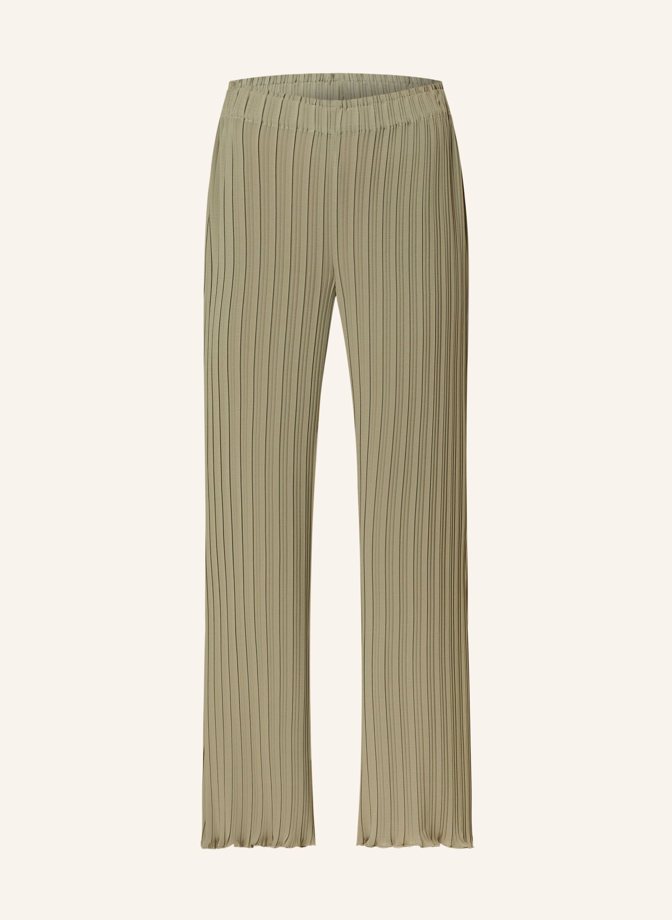 RIANI Marlene kalhoty s plisováním, Barva: OLIVOVÁ (Obrázek 1)