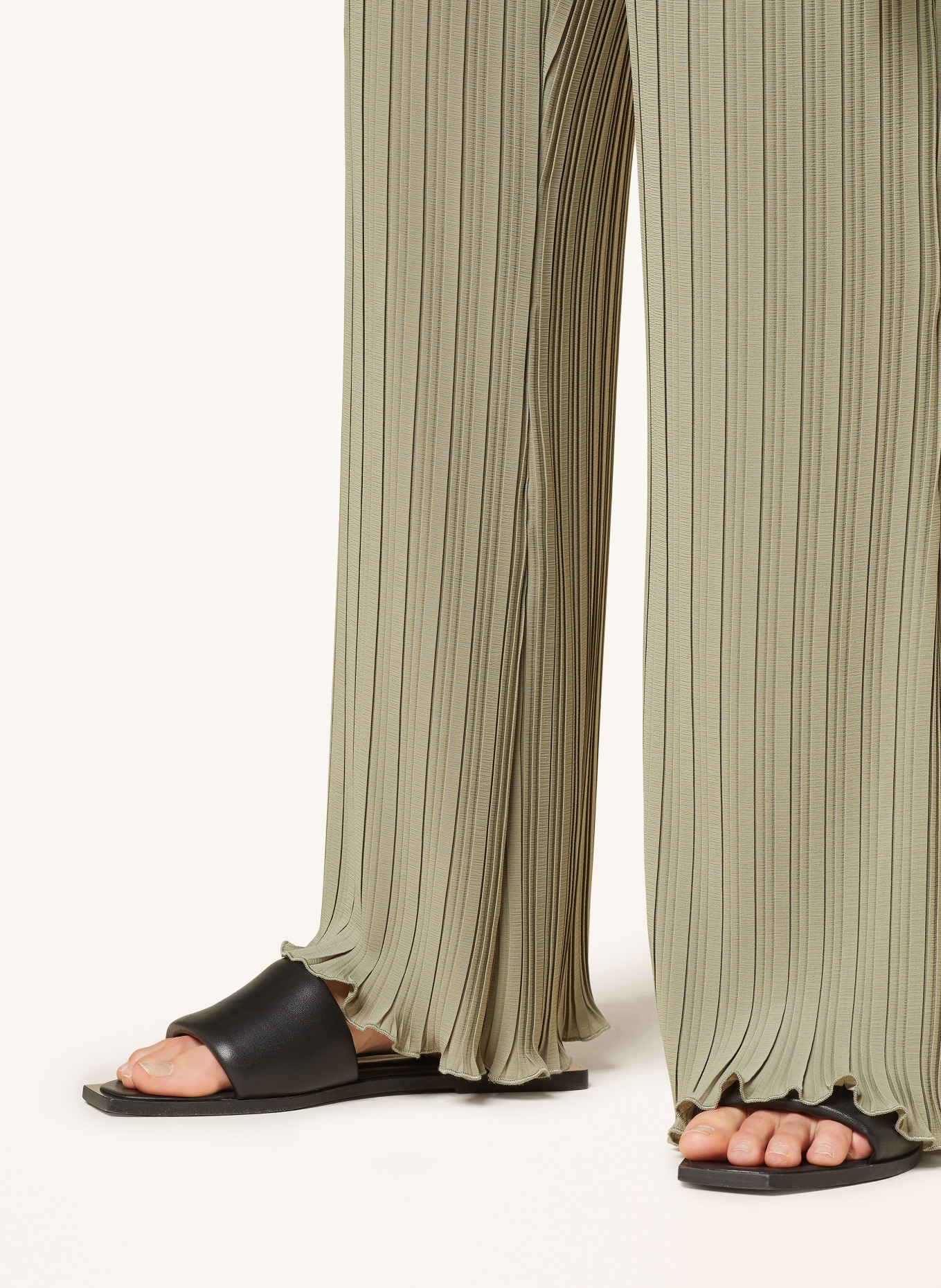 RIANI Spodnie marlena z plisami, Kolor: OLIWKOWY (Obrazek 5)