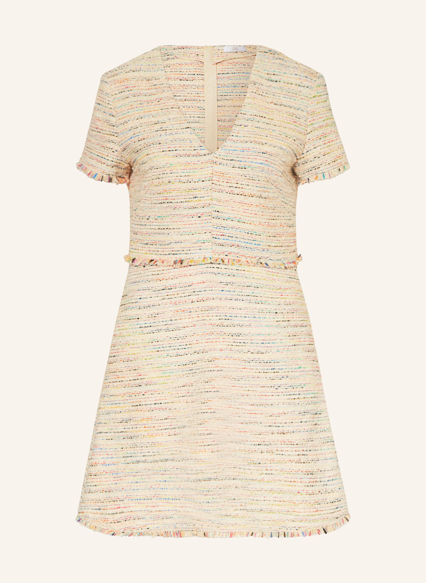 RIANI Tweed-Kleid, Farbe: CREME/ PINK/ BLAU (Bild 1)