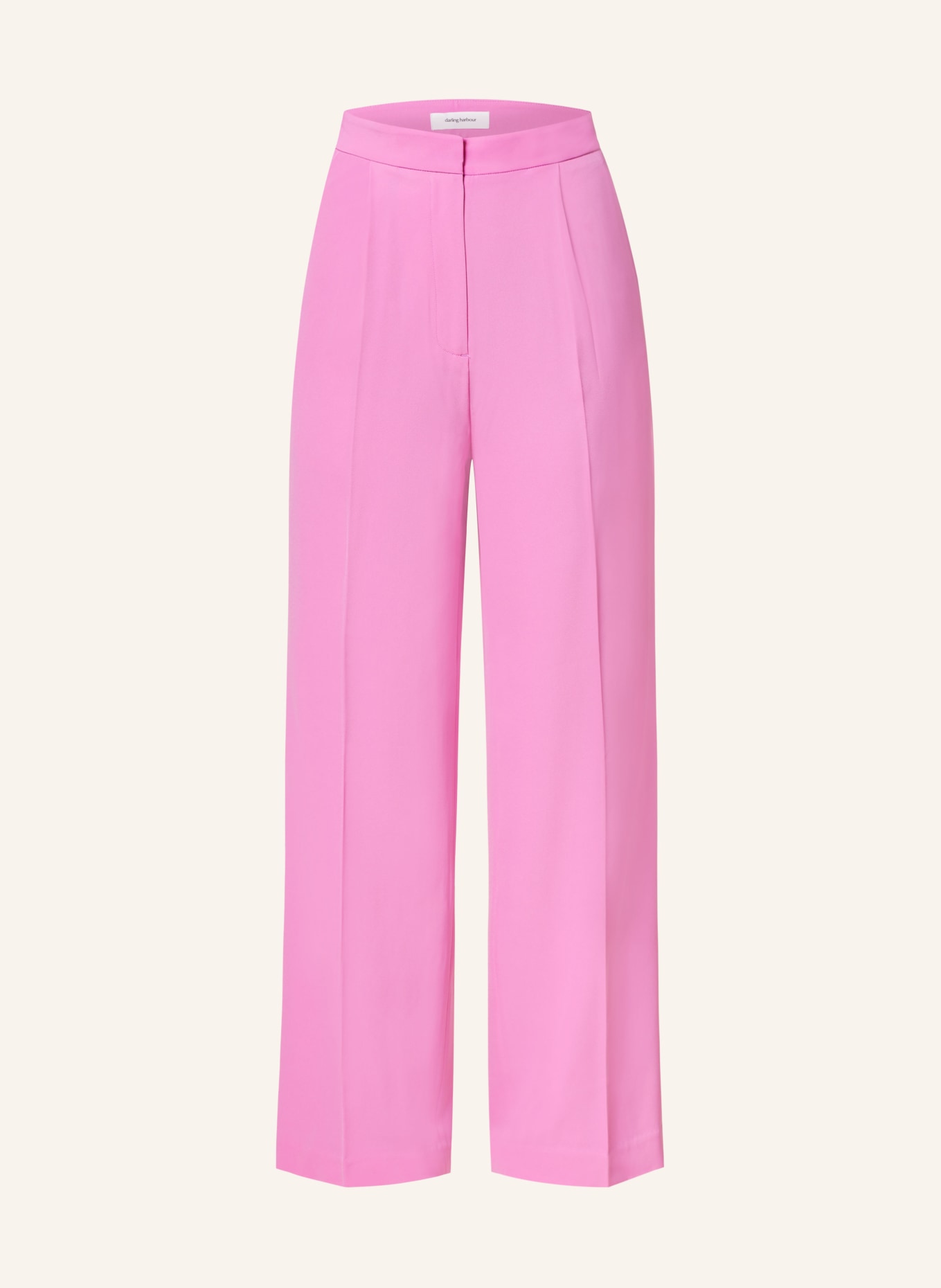 darling harbour Wide leg trousers, Color: PINK (Image 1)