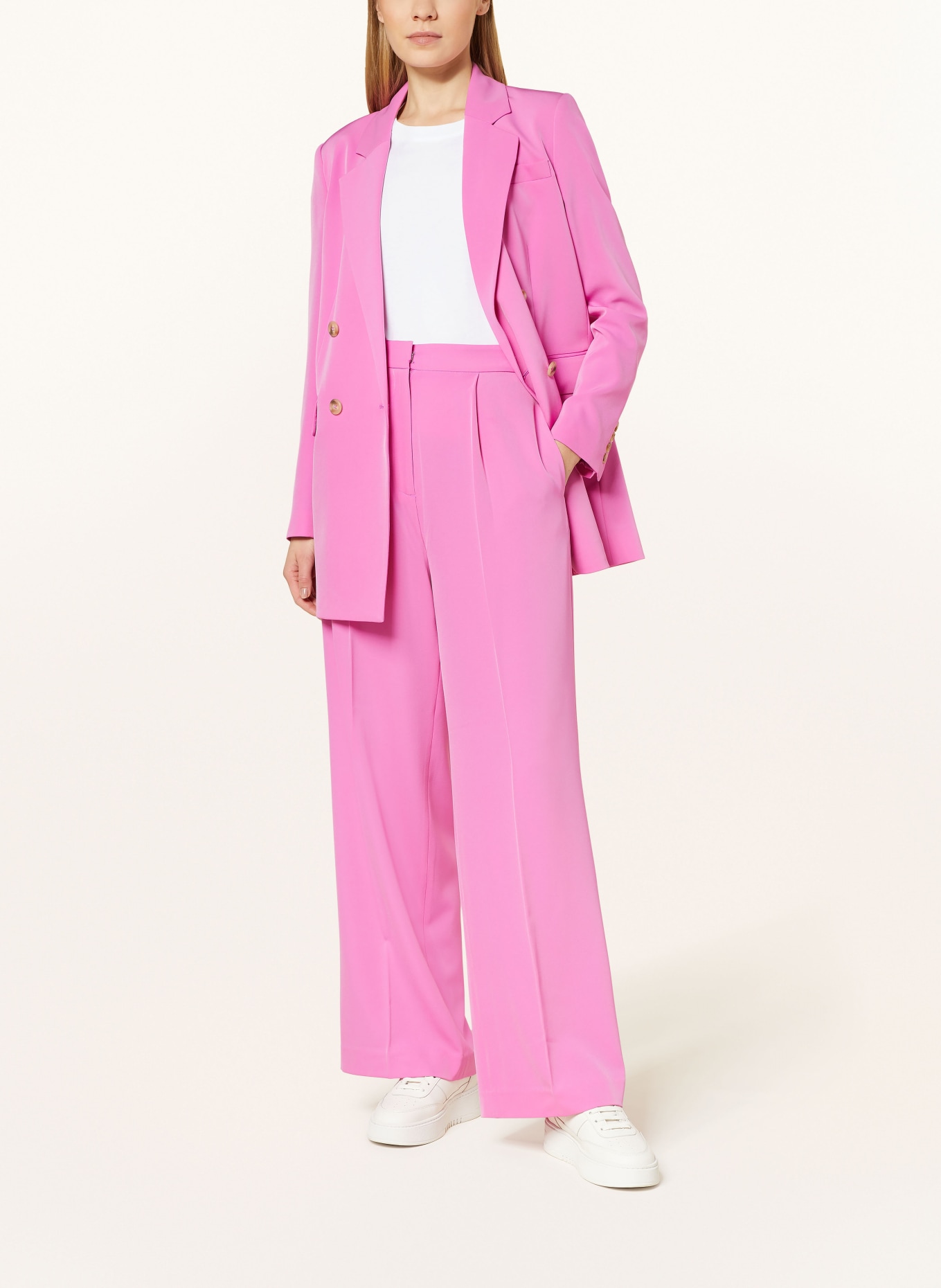 darling harbour Wide leg trousers, Color: PINK (Image 2)