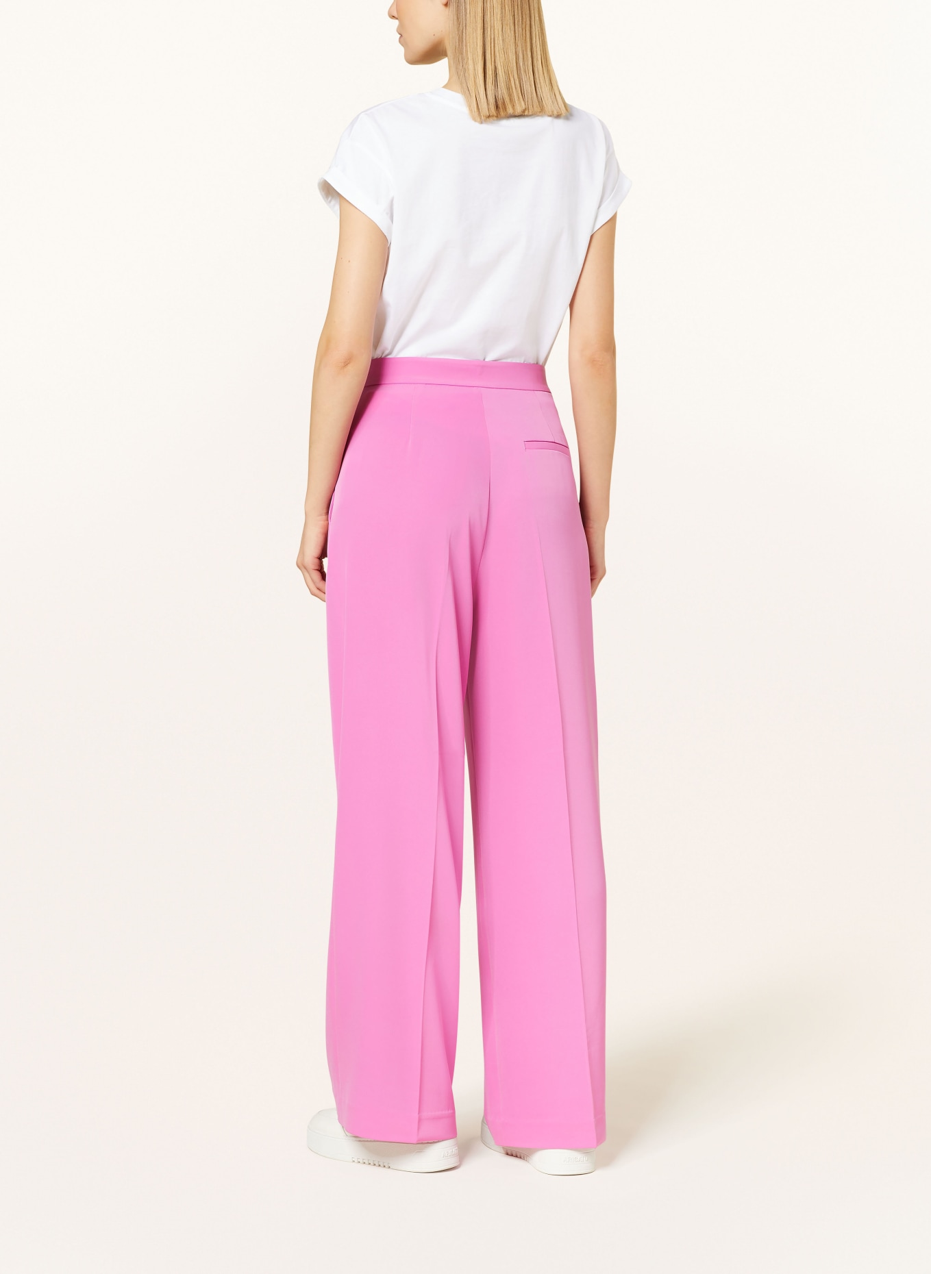 darling harbour Wide leg trousers, Color: PINK (Image 3)