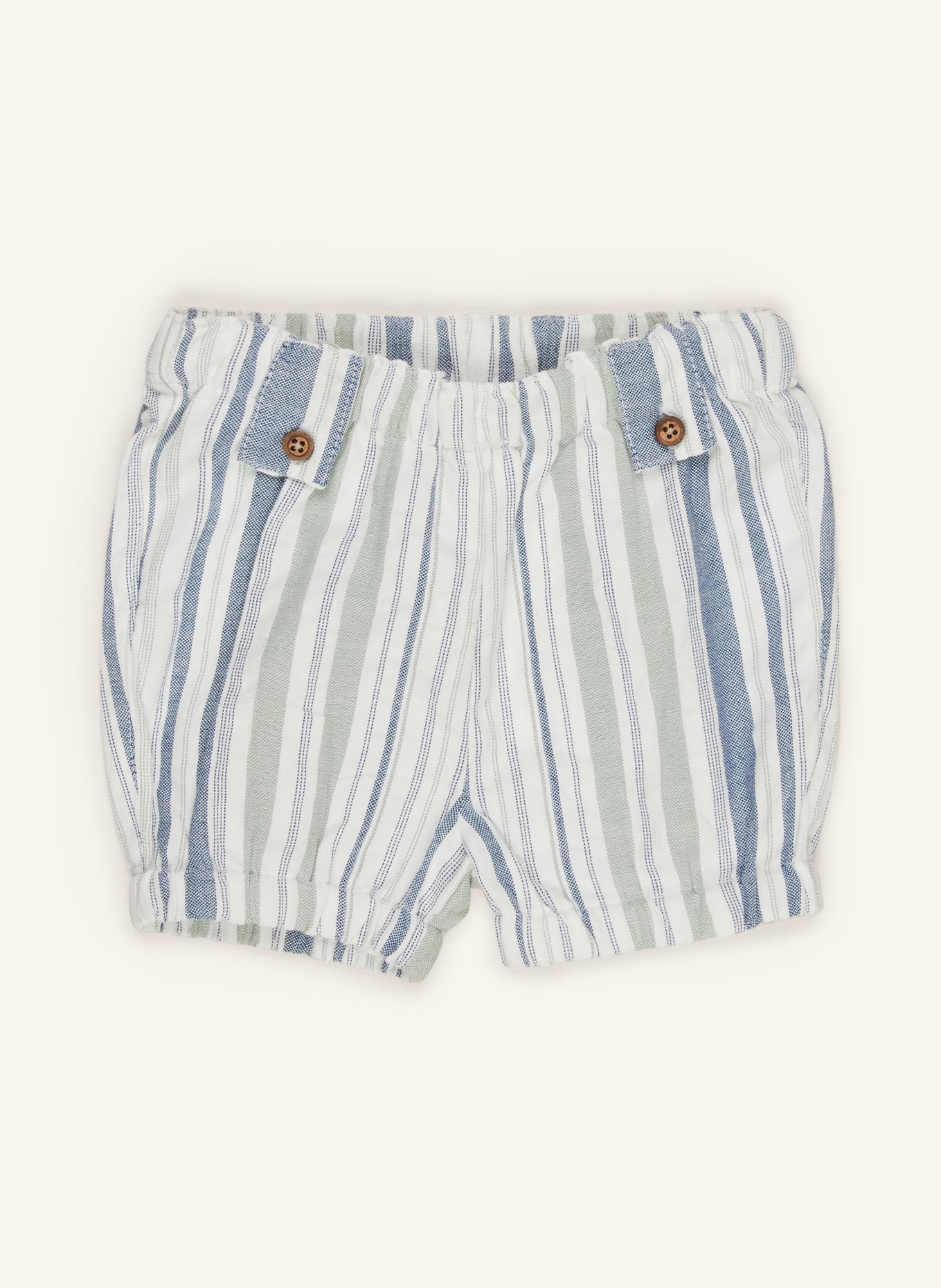 HUST and CLAIRE Shorts HERLUF, Farbe: GRÜN/ WEISS/ DUNKELBLAU (Bild 1)