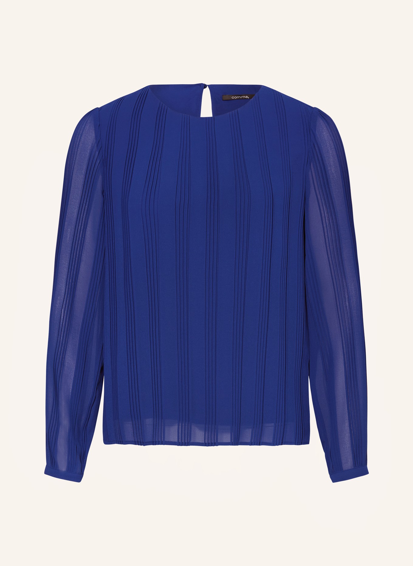 comma Shirt blouse, Color: DARK BLUE (Image 1)