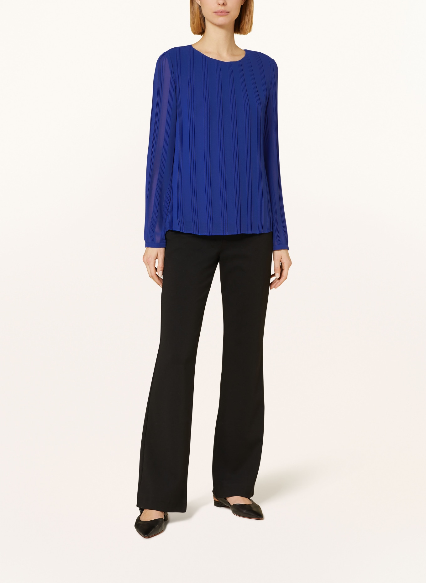 comma Shirt blouse, Color: DARK BLUE (Image 2)