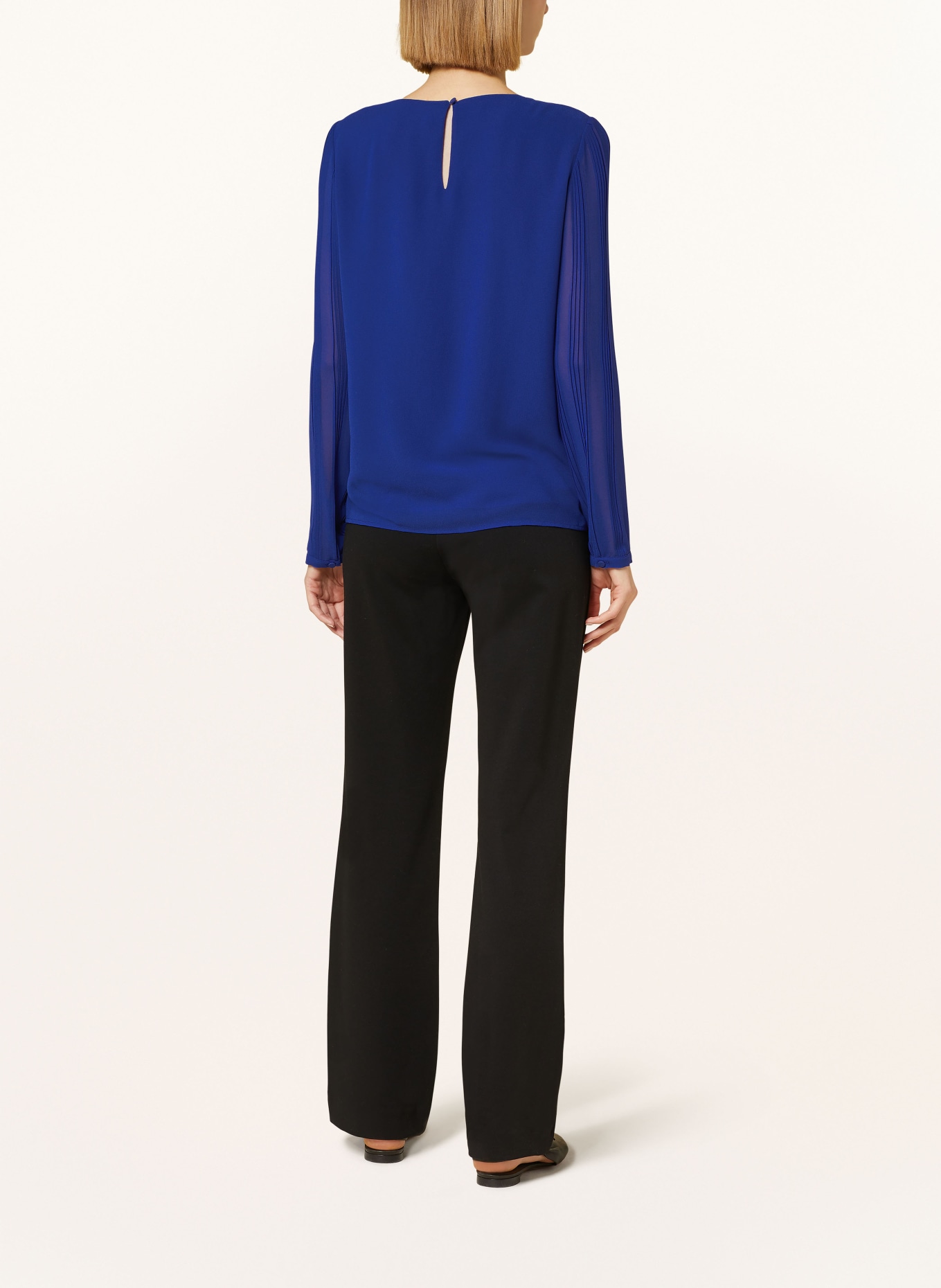 comma Shirt blouse, Color: DARK BLUE (Image 3)