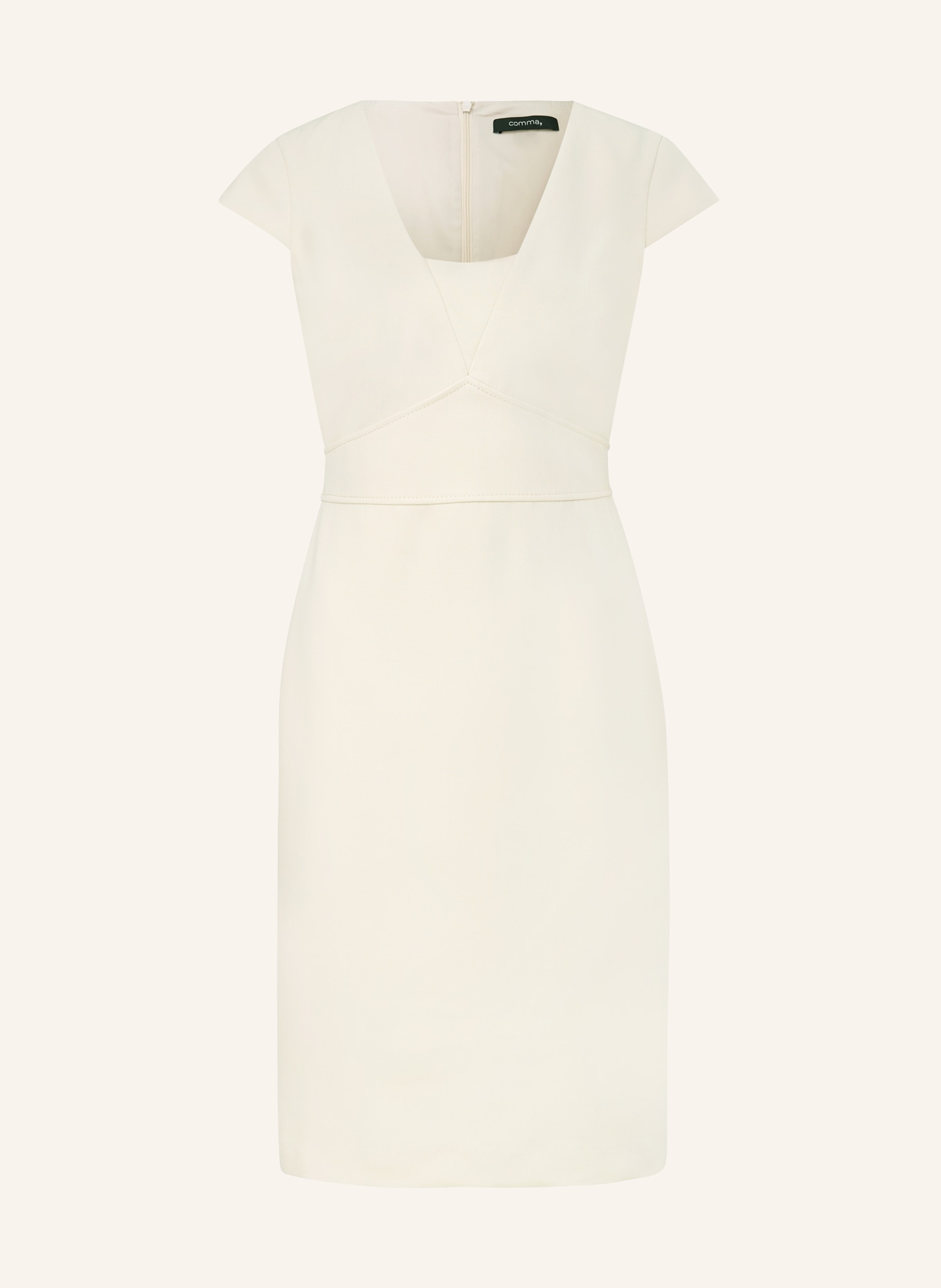 comma Sheath dress, Color: BEIGE (Image 1)