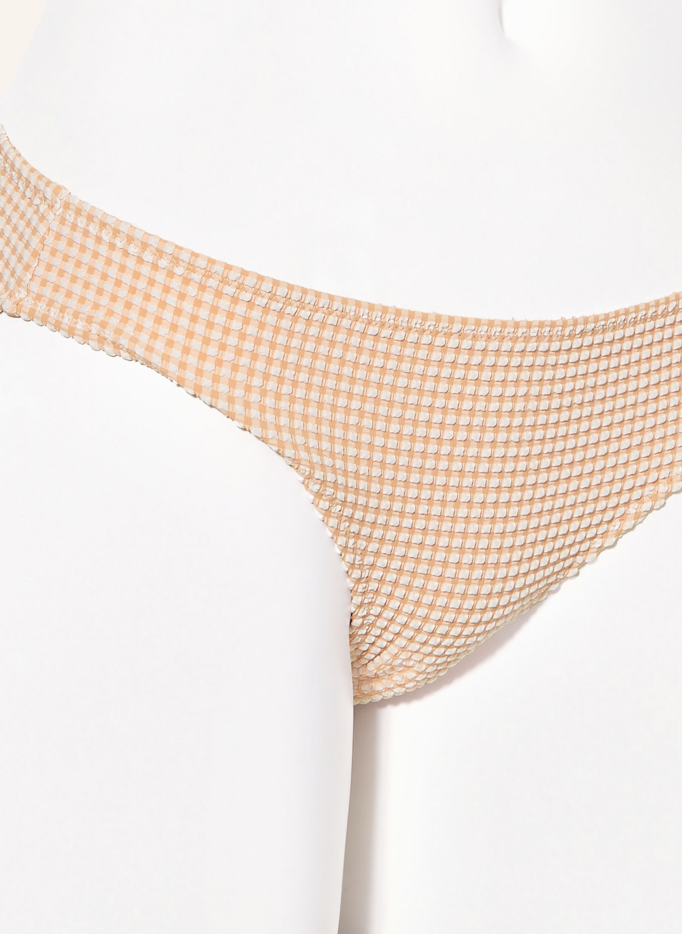 ROXY Basic-Bikini-Hose GINGHAM, Farbe: NUDE/ WEISS (Bild 4)