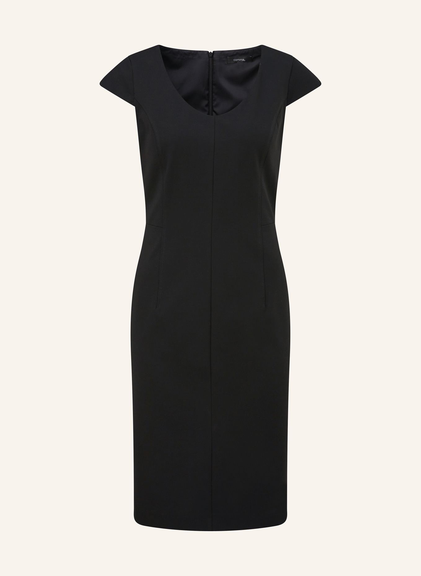 comma Sheath dress, Color: BLACK (Image 1)