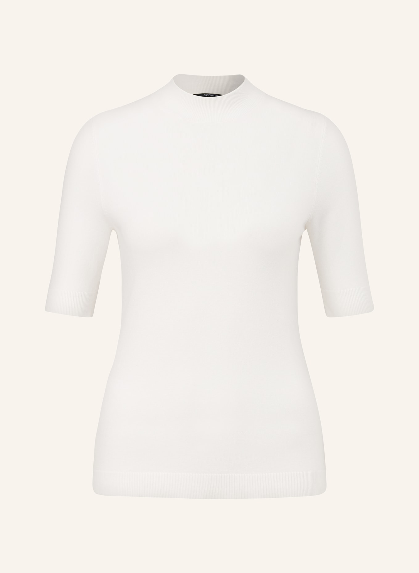 comma Knit shirt, Color: WHITE (Image 1)