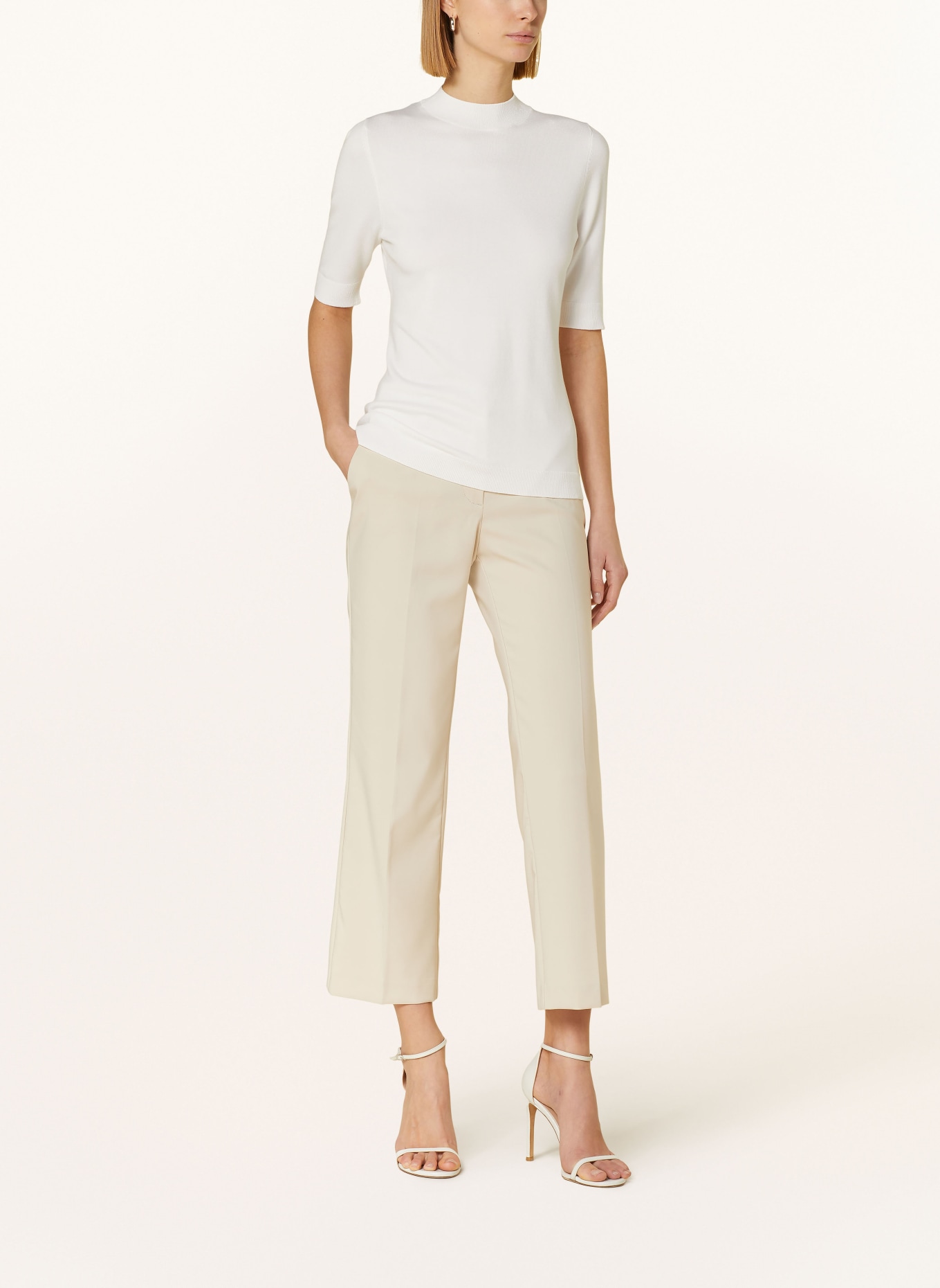 comma Knit shirt, Color: WHITE (Image 2)