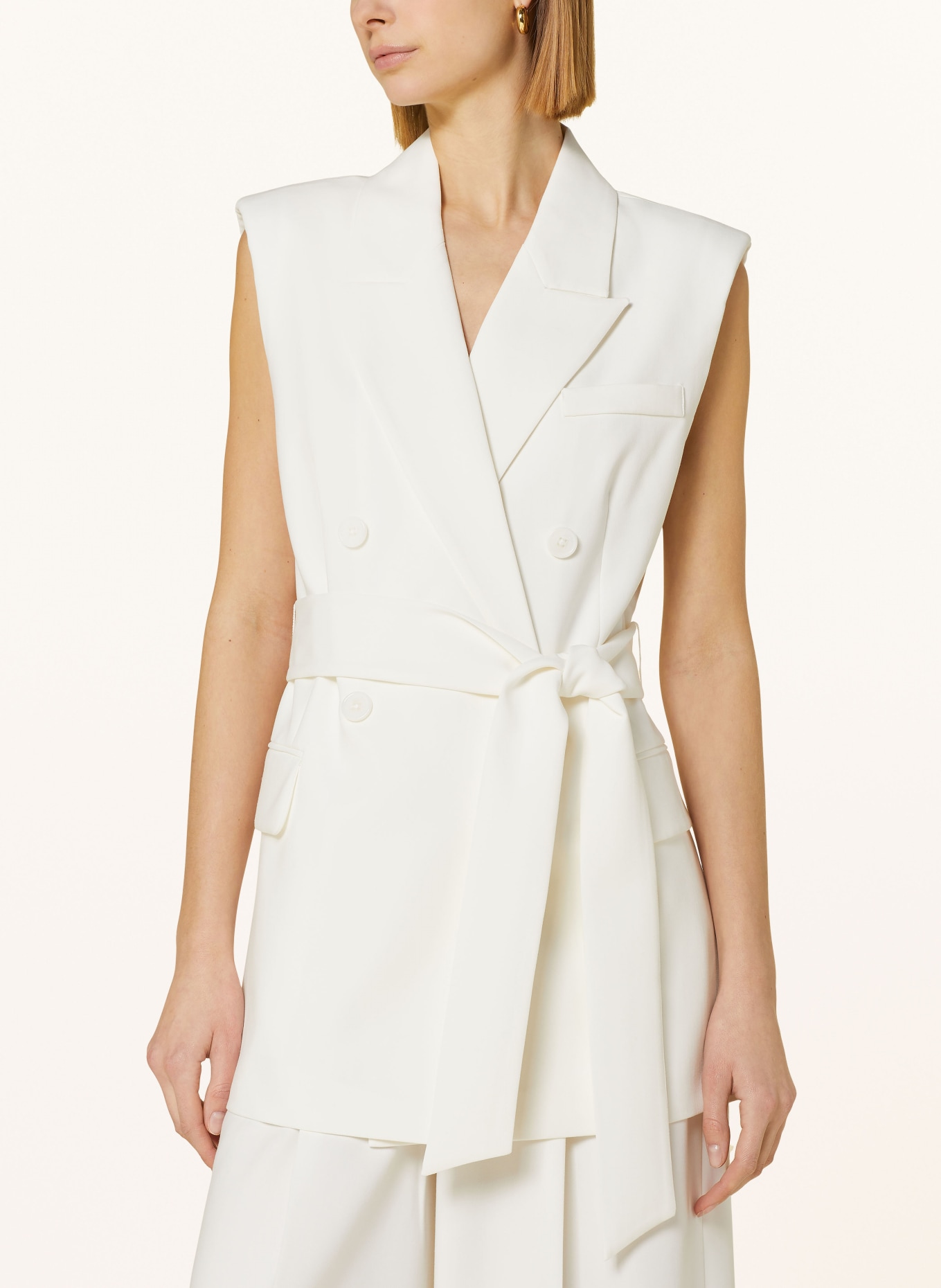 MRS & HUGS Blazer vest, Color: WHITE (Image 4)