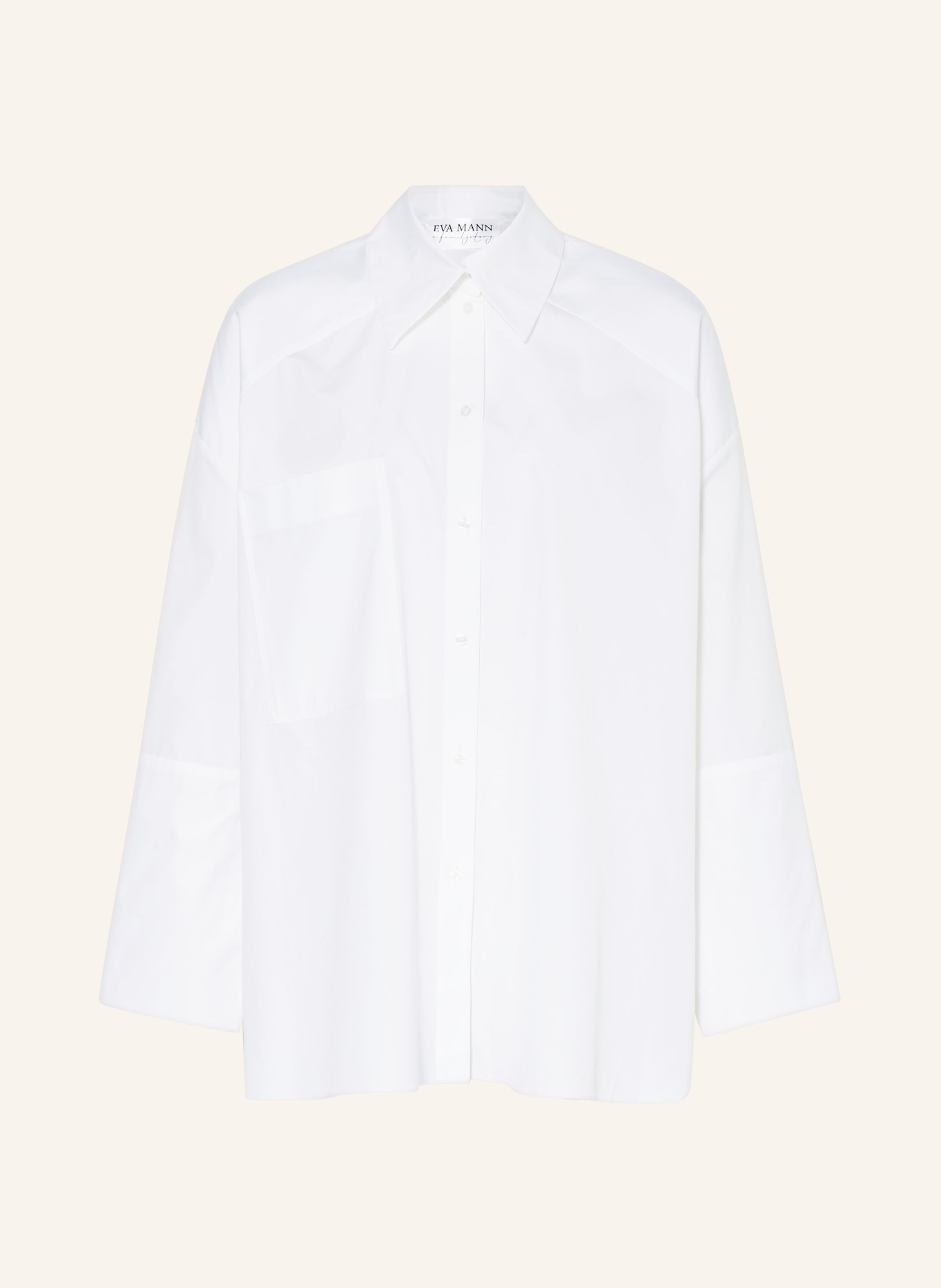 EVA MANN Shirt blouse ALMA POLO, Color: WHITE (Image 1)