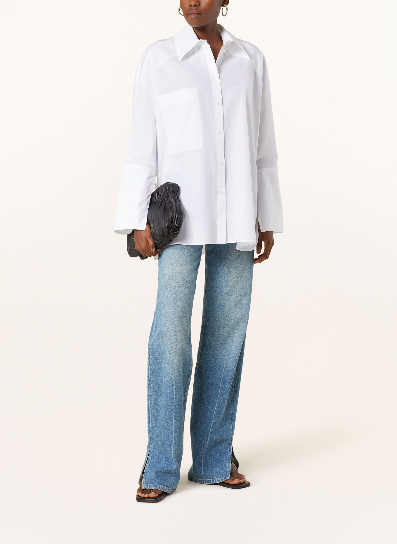 EVA MANN Shirt blouse ALMA POLO, Color: WHITE (Image 2)