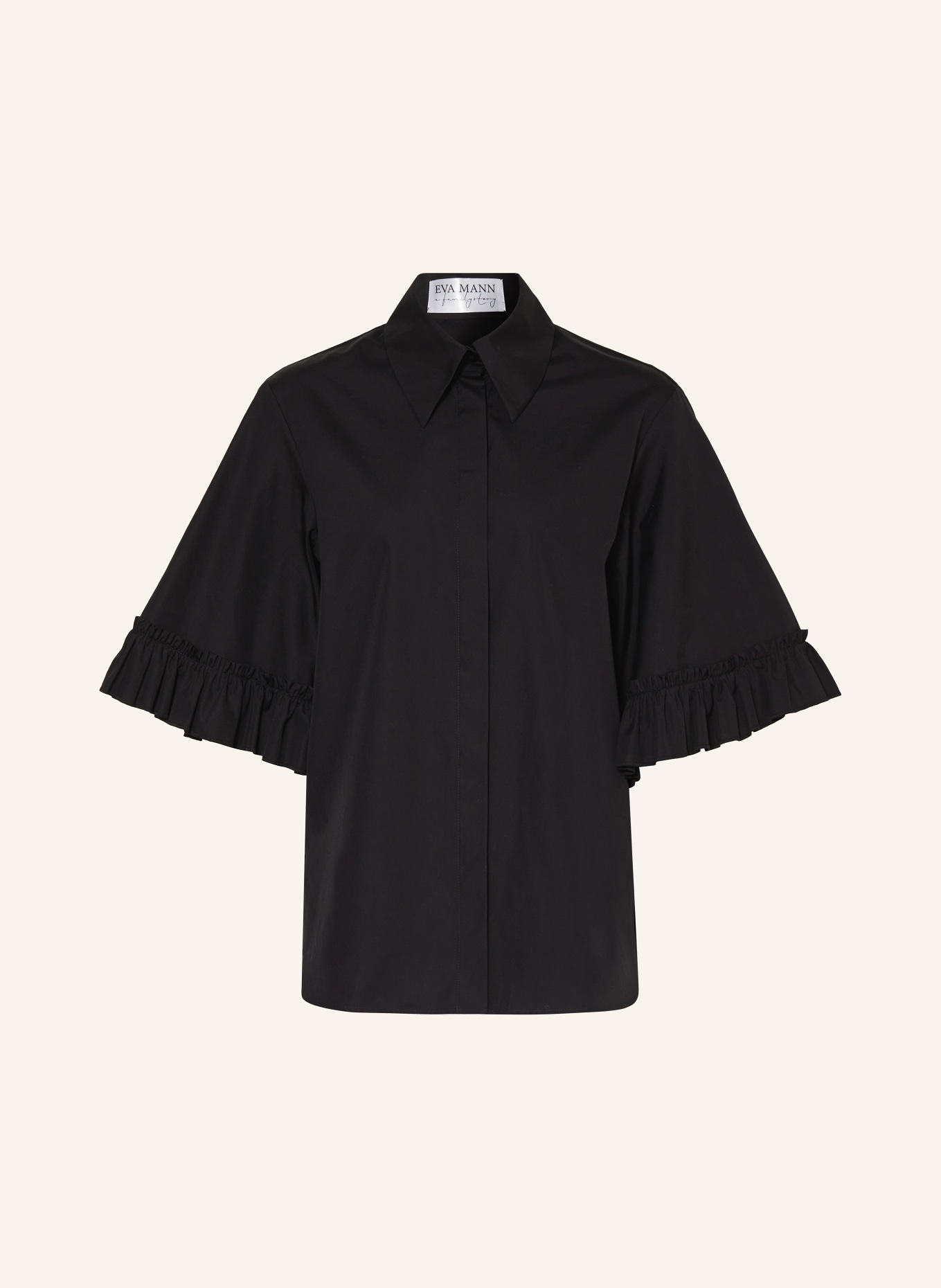 EVA MANN Shirt blouse OLIVE POLO, Color: BLACK (Image 1)
