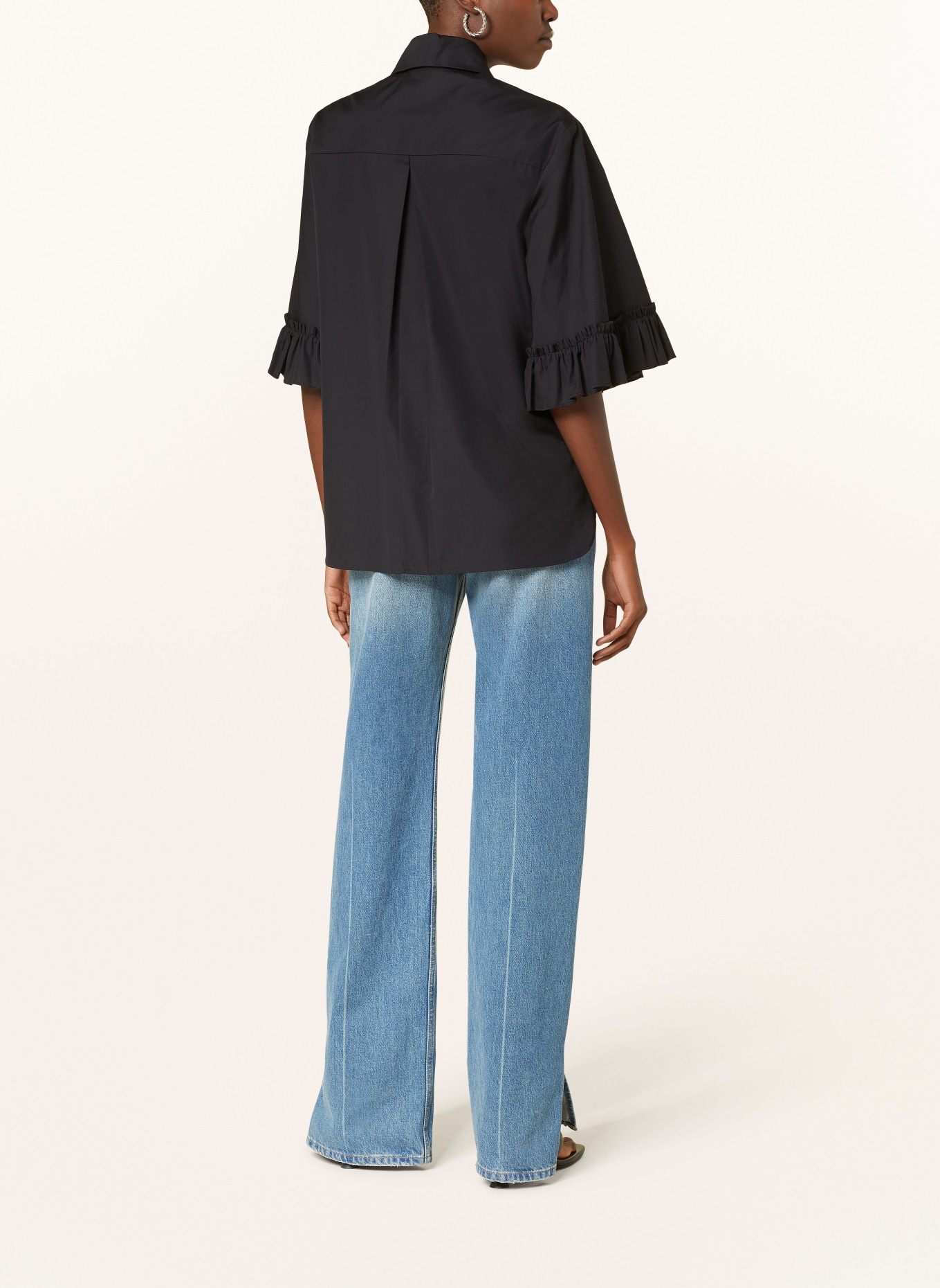 EVA MANN Shirt blouse OLIVE POLO, Color: BLACK (Image 3)