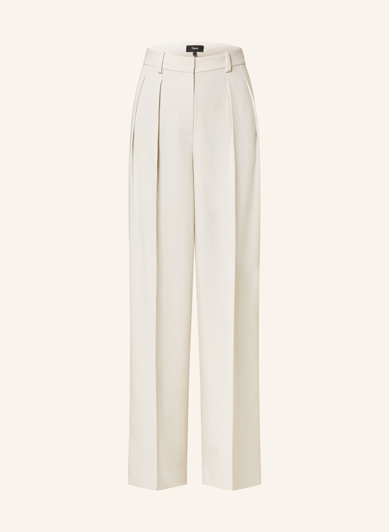 Theory Wide leg trousers, Color: WHITE (Image 1)