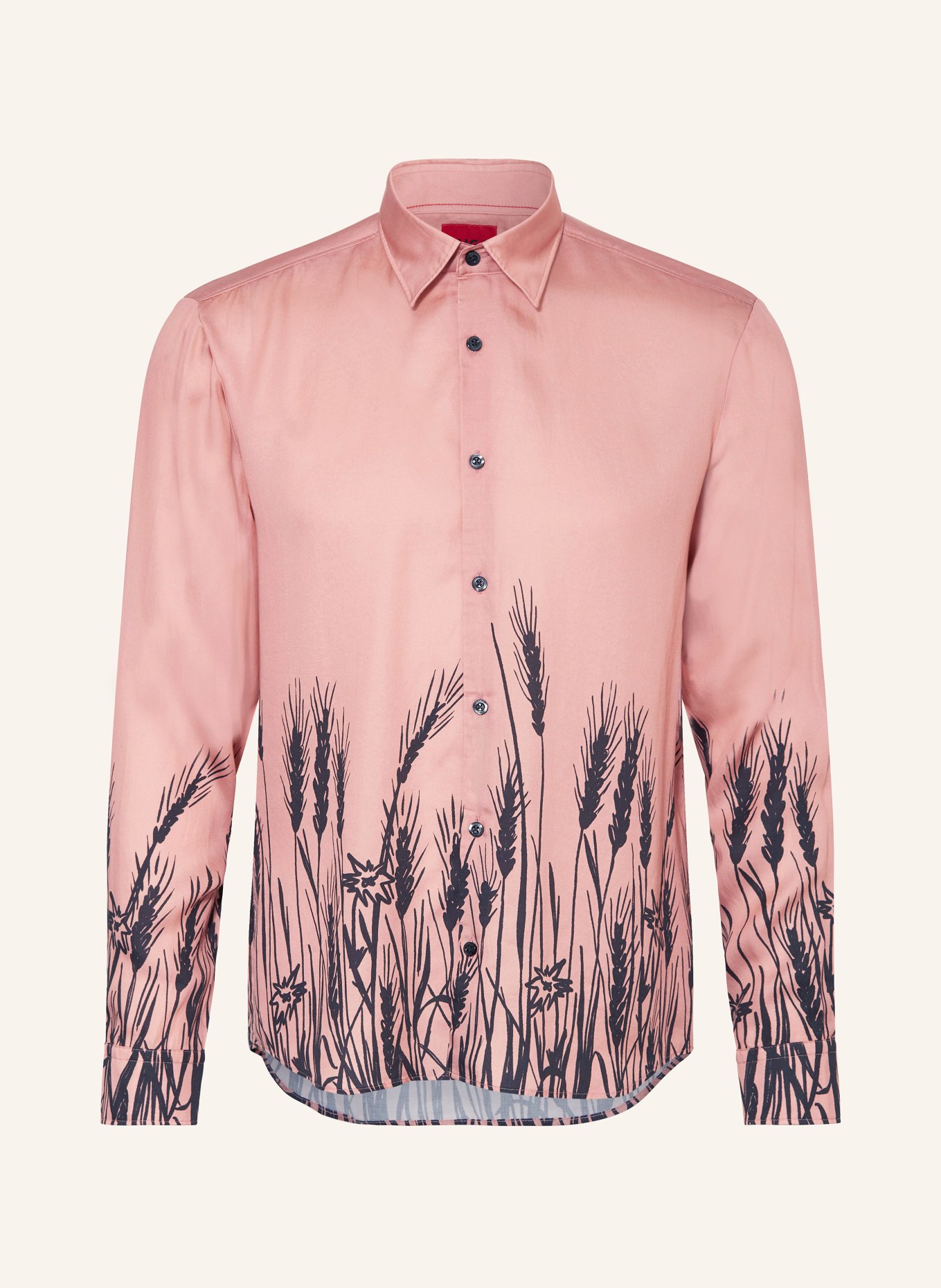 HUGO Shirt ERMO slim fit, Color: ROSE/ BLACK (Image 1)