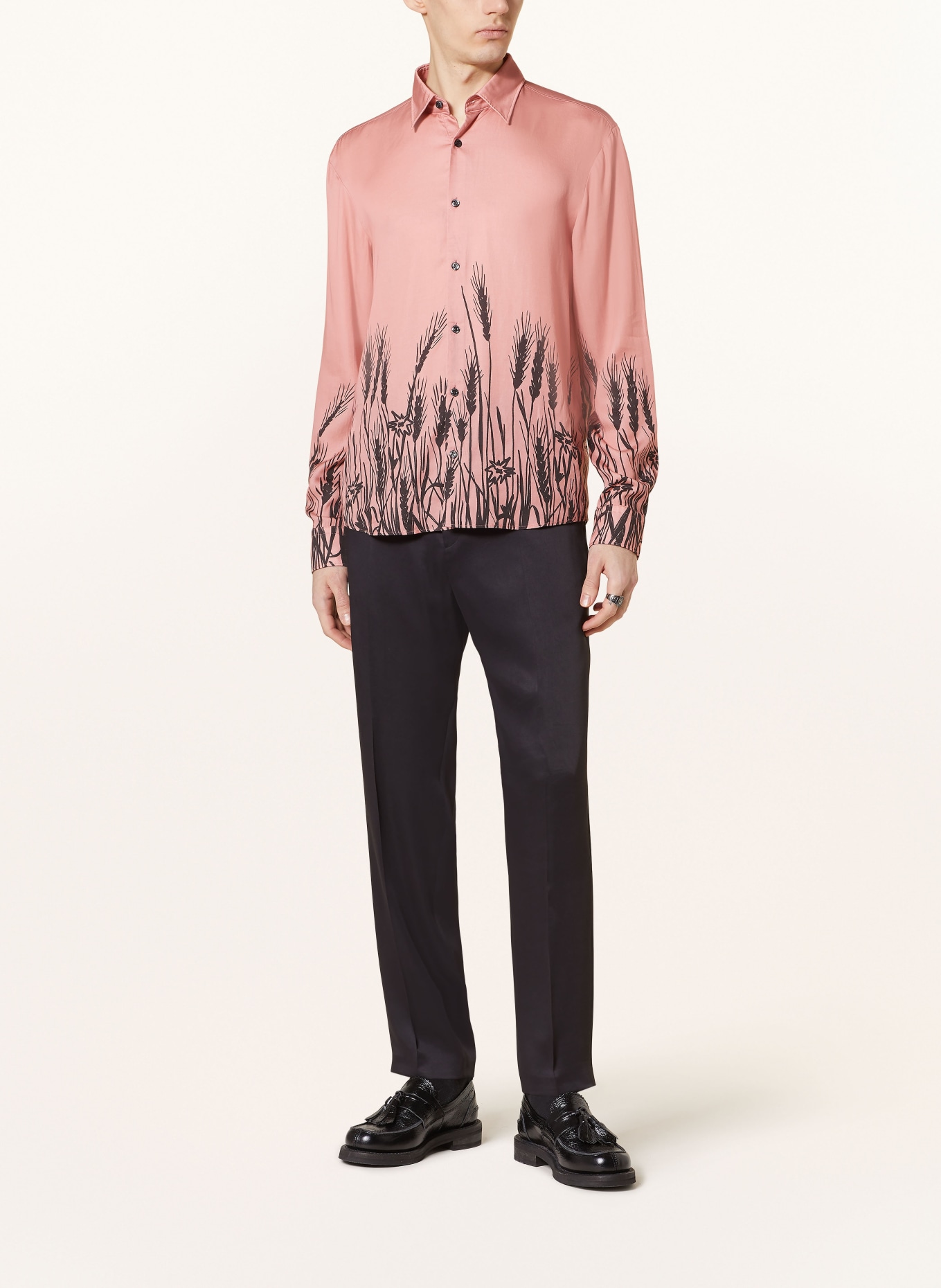 HUGO Shirt ERMO slim fit, Color: ROSE/ BLACK (Image 2)