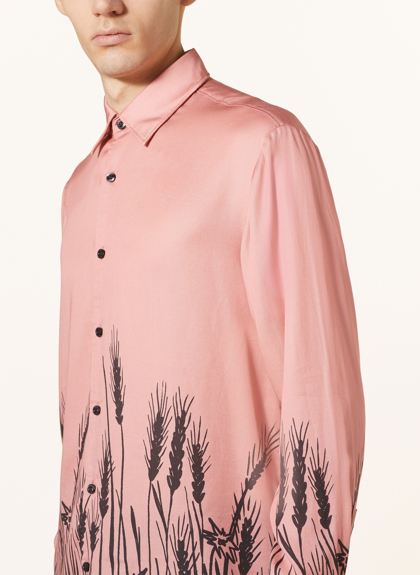 HUGO Shirt ERMO slim fit, Color: ROSE/ BLACK (Image 4)