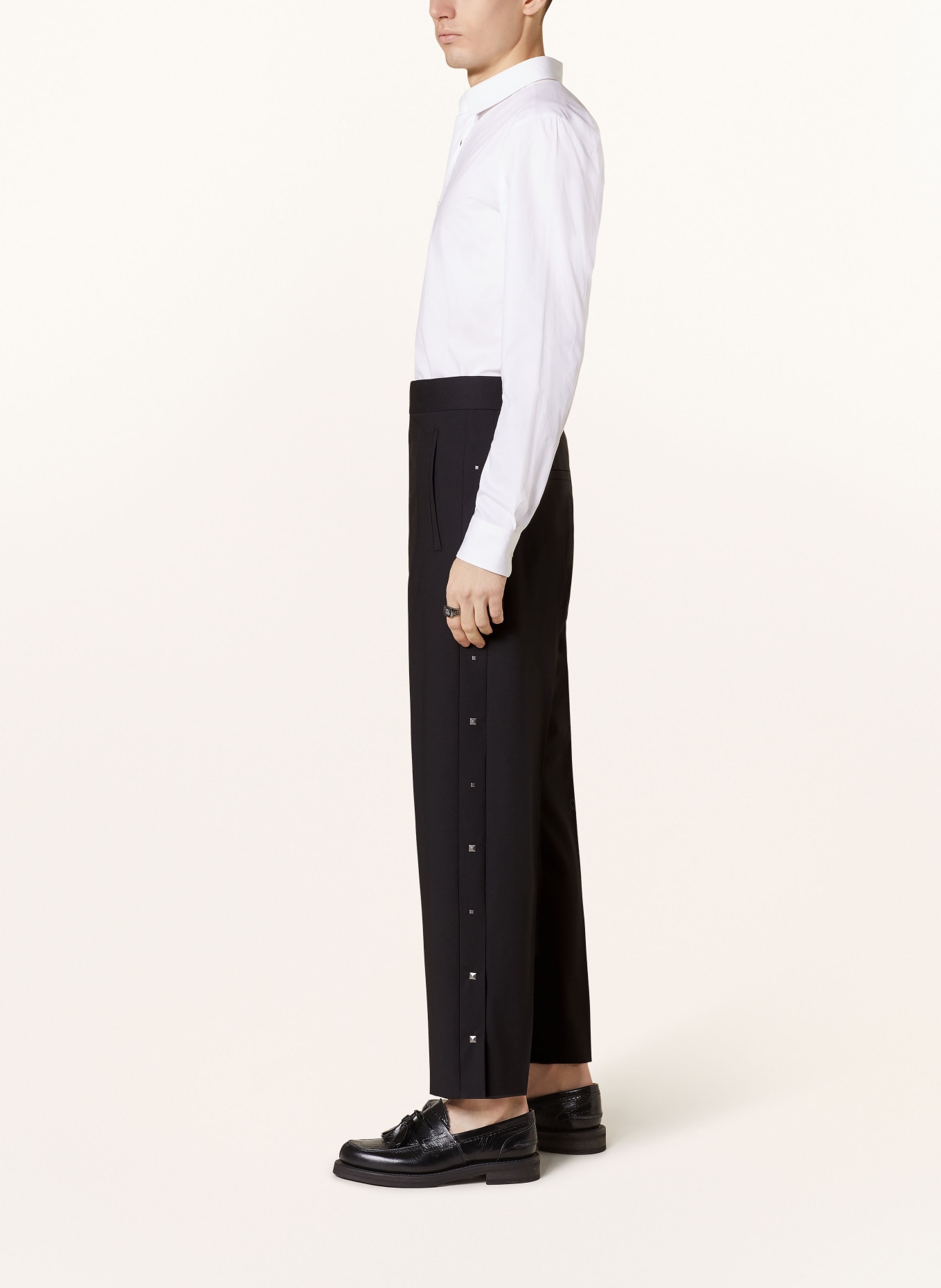 HUGO Chino kalhoty GROOVE s nýty, Barva: ČERNÁ (Obrázek 4)