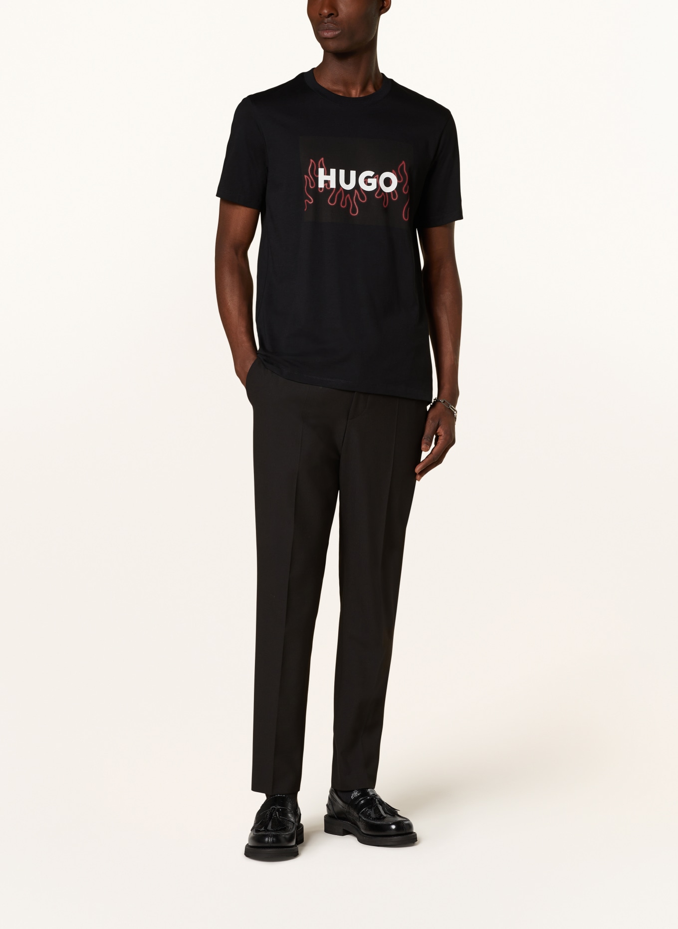 HUGO T-Shirt DULIVE, Farbe: SCHWARZ (Bild 2)