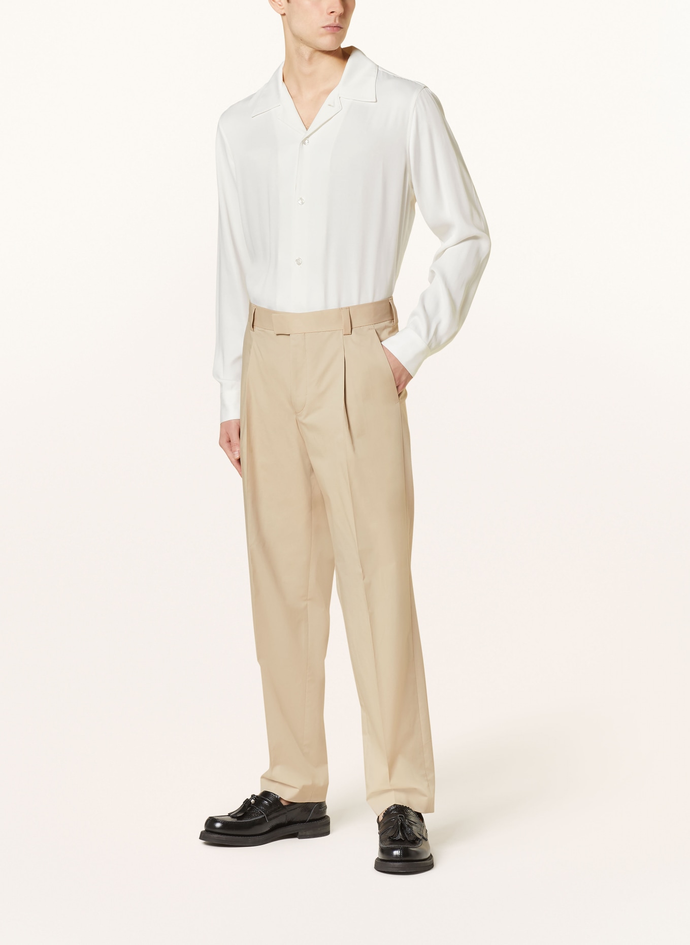 HUGO Oblekové kalhoty THEODOR Modern Fit, Barva: 267 MEDIUM BEIGE (Obrázek 3)
