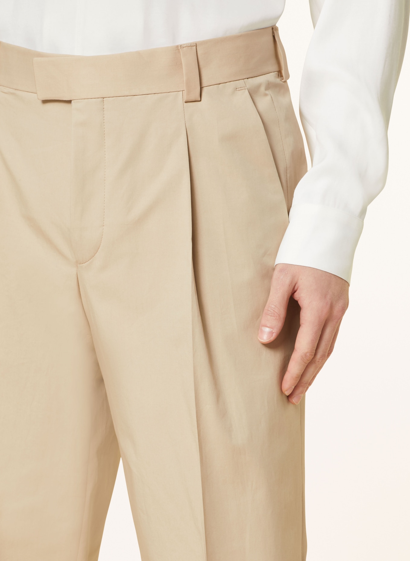 HUGO Spodnie garniturowe THEODOR modern fit, Kolor: 267 MEDIUM BEIGE (Obrazek 6)
