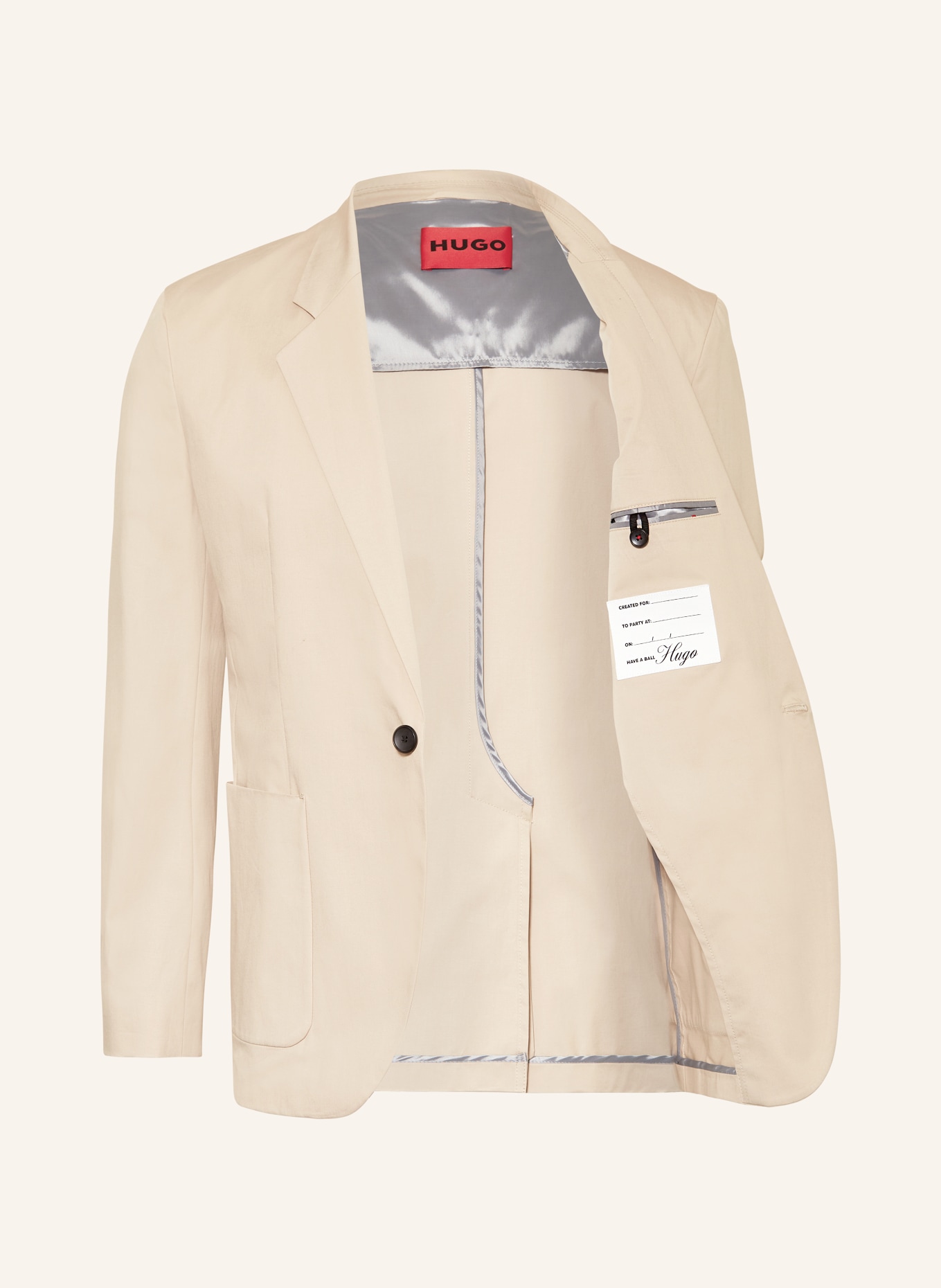 HUGO Suit jacket KEYFRED regular fit, Color: 267 MEDIUM BEIGE (Image 4)