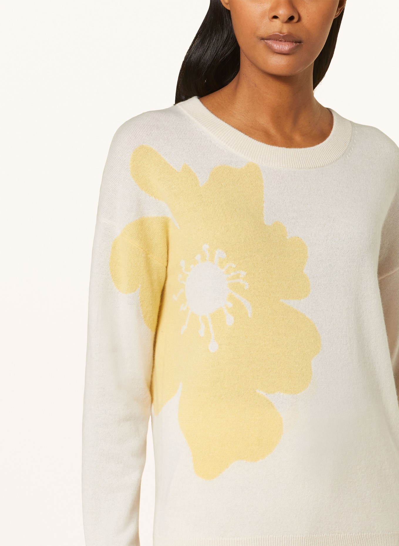 (THE MERCER) N.Y. Cashmere sweater, Color: CREAM/ YELLOW (Image 4)