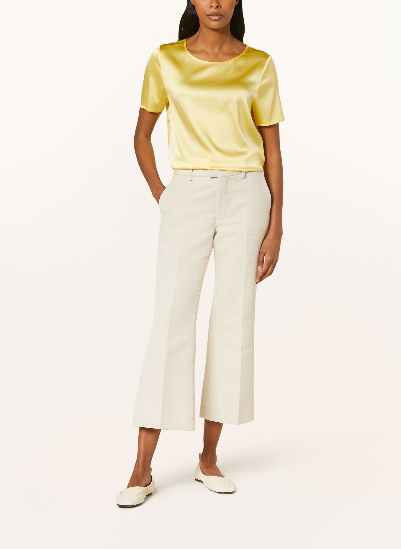 (THE MERCER) N.Y. Shirt blouse in silk, Color: YELLOW (Image 2)