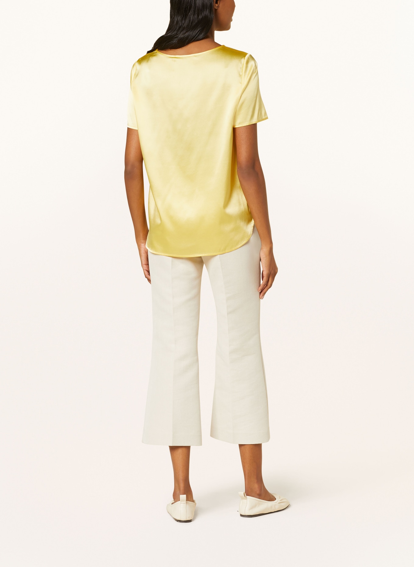 (THE MERCER) N.Y. Shirt blouse in silk, Color: YELLOW (Image 3)