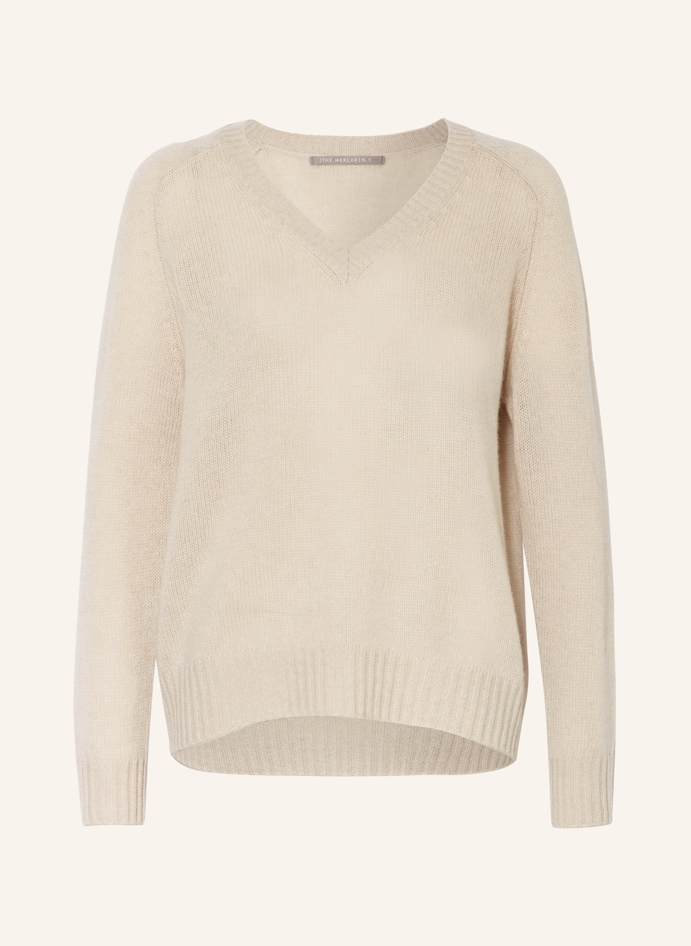 (THE MERCER) N.Y. Cashmere sweater, Color: BEIGE (Image 1)
