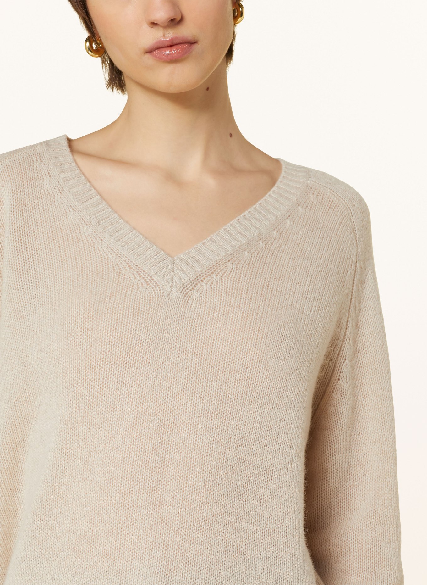(THE MERCER) N.Y. Cashmere sweater, Color: BEIGE (Image 4)