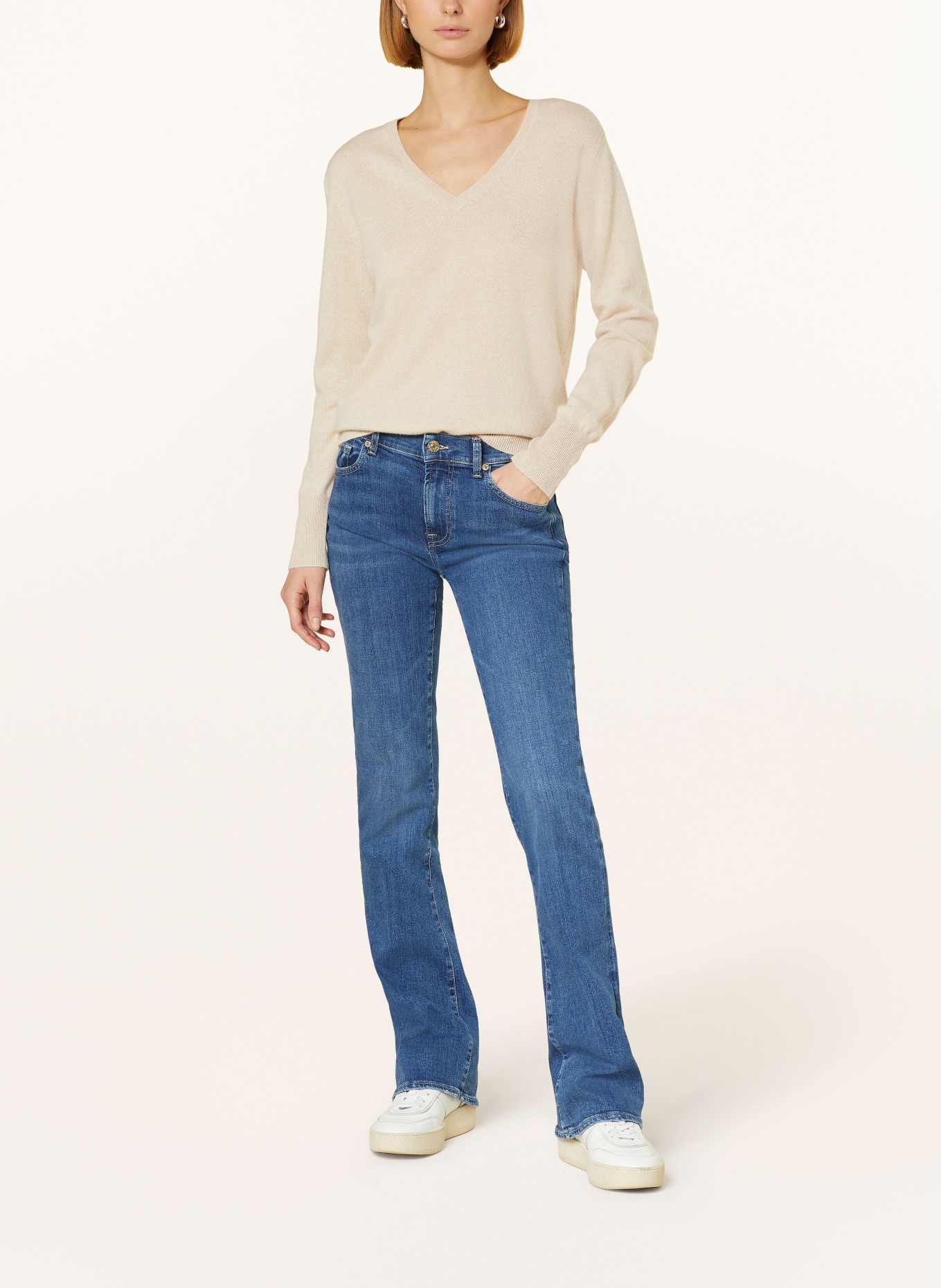 (THE MERCER) N.Y. Cashmere sweater, Color: BEIGE (Image 2)