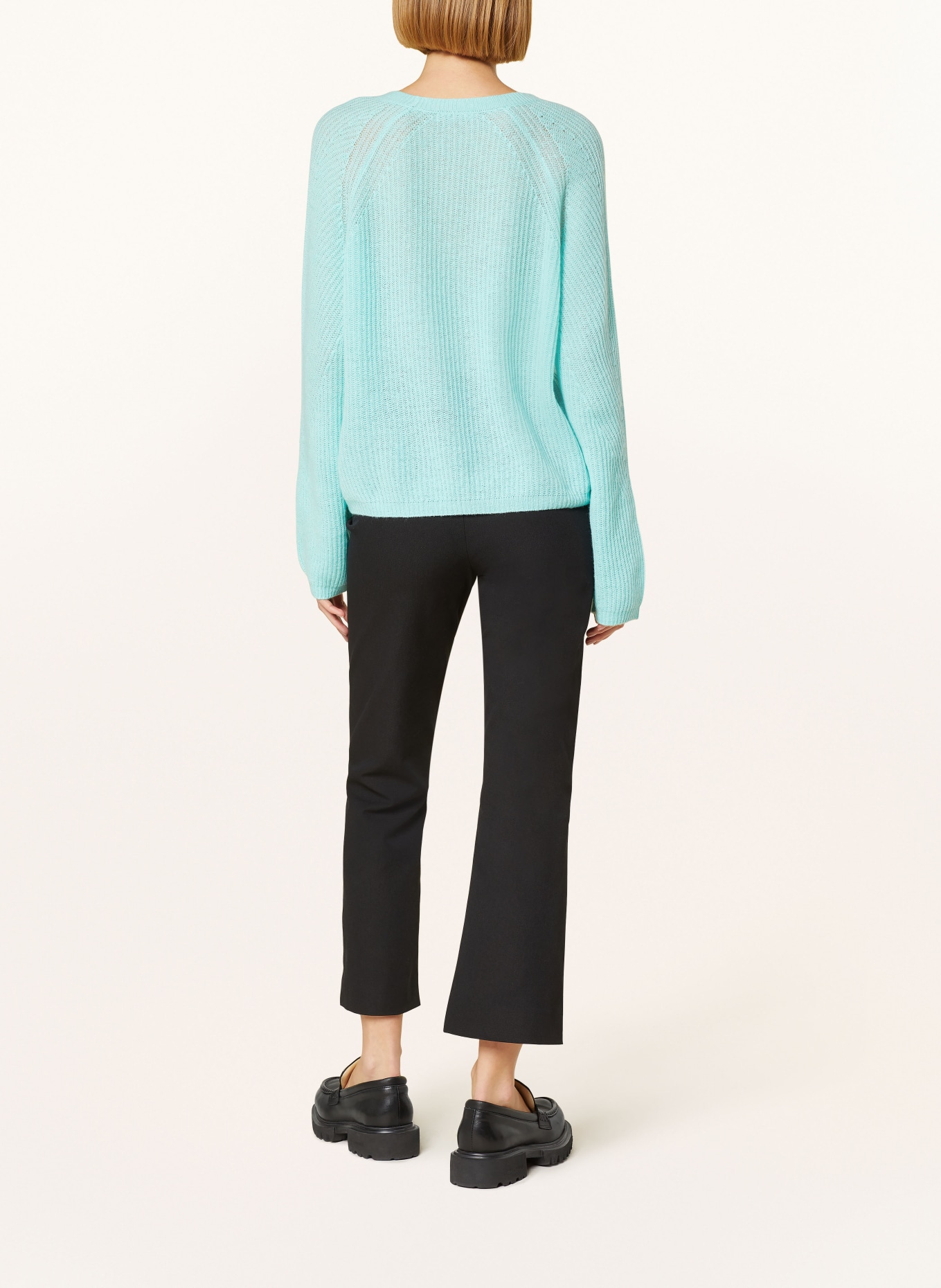 (THE MERCER) N.Y. Cashmere sweater, Color: TURQUOISE (Image 3)