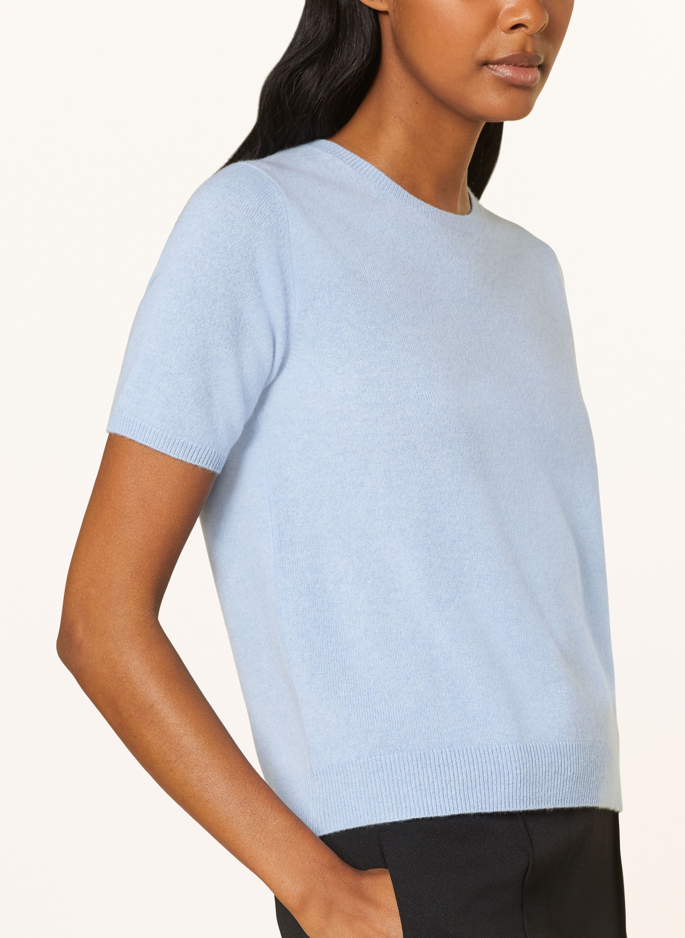(THE MERCER) N.Y. Strickshirt aus Cashmere, Farbe: HELLBLAU (Bild 4)