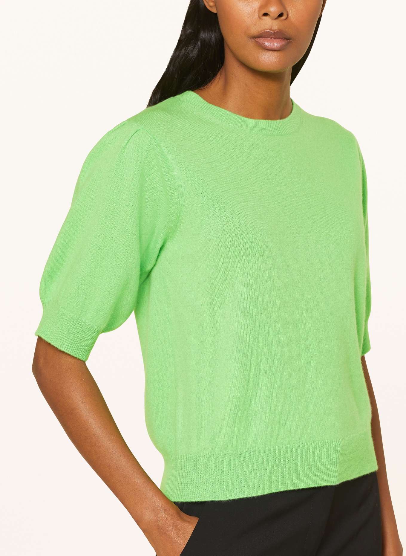 (THE MERCER) N.Y. Strickshirt aus Cashmere, Farbe: HELLGRÜN (Bild 4)