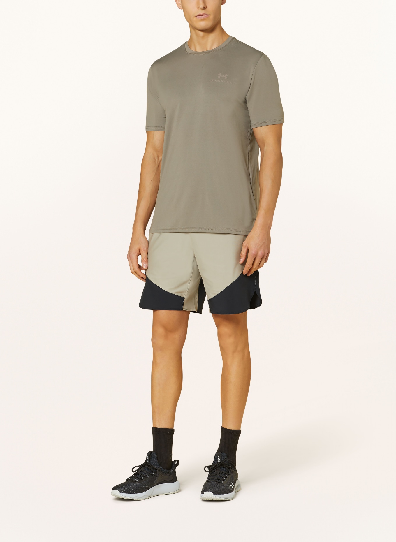 UNDER ARMOUR T-Shirt UA RUSH™ ENERGY, Color: TAUPE (Image 2)