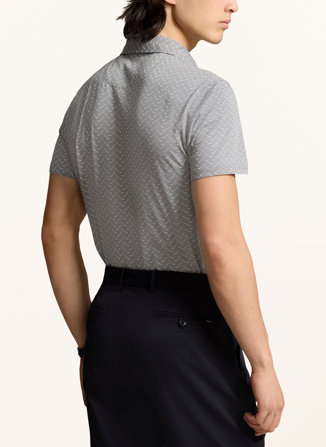 POLO GOLF RALPH LAUREN Jersey-Poloshirt Tailored Fit, Farbe: GRAU (Bild 3)