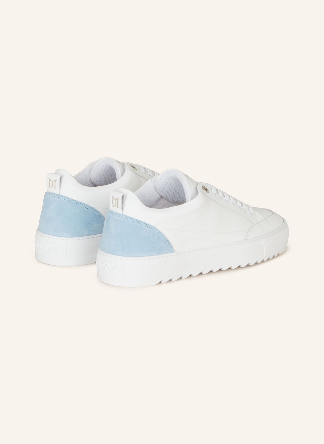 MASON GARMENTS Sneakers TIA, Color: WHITE/ LIGHT BLUE (Image 2)