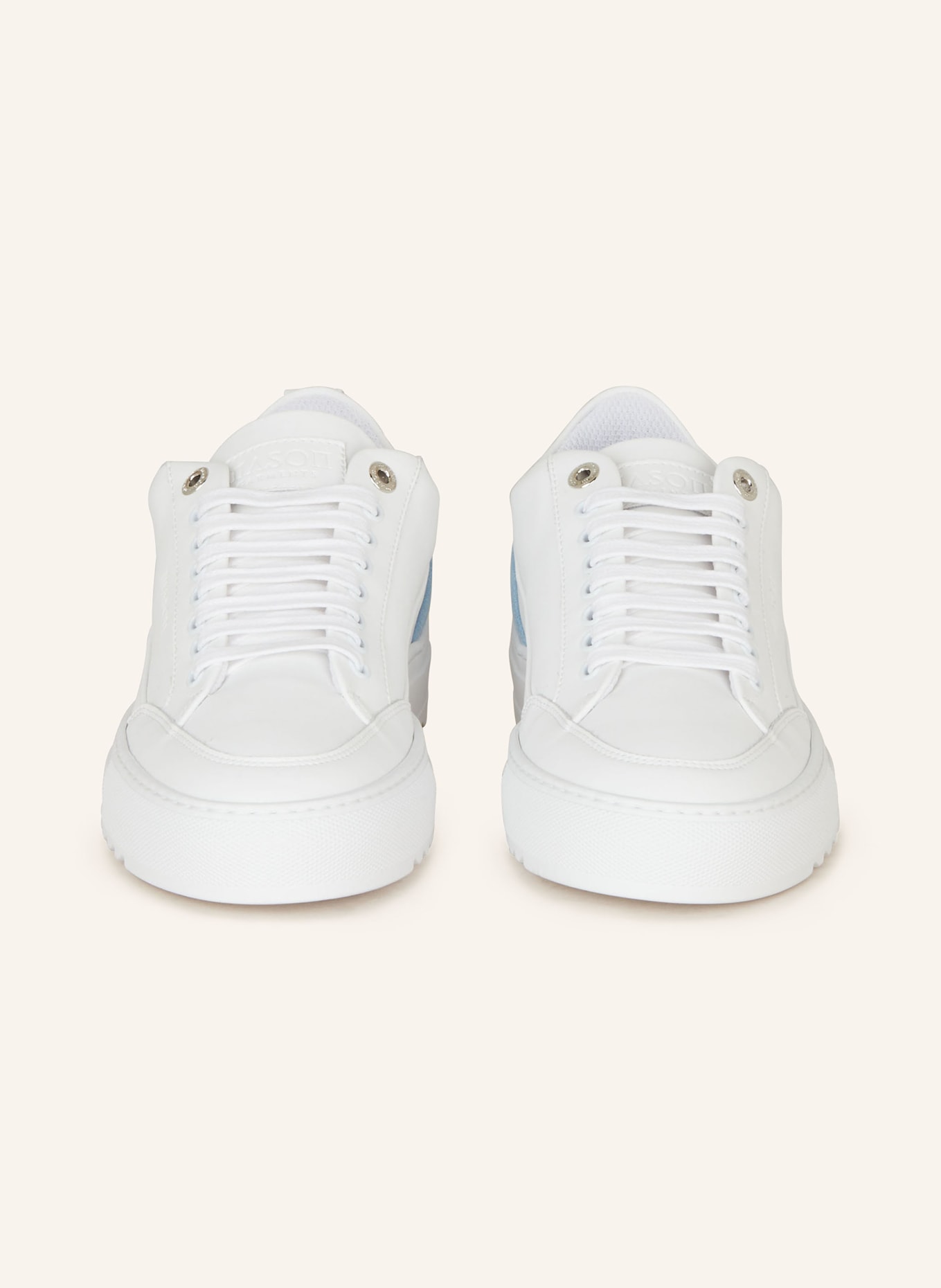 MASON GARMENTS Sneakers TIA, Color: WHITE/ LIGHT BLUE (Image 3)
