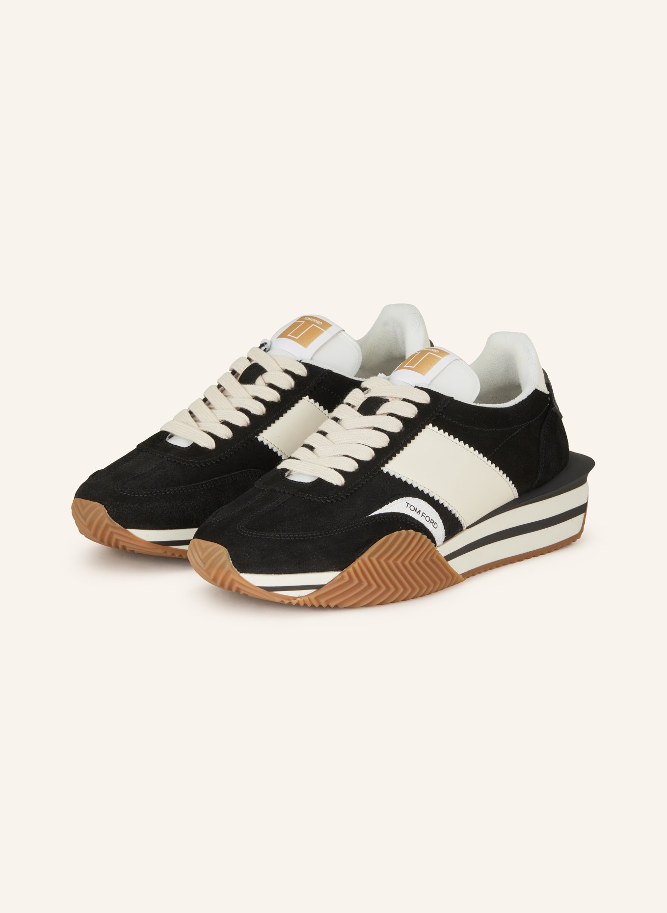 TOM FORD Sneakers JAMES, Color: BLACK/ CREAM (Image 1)
