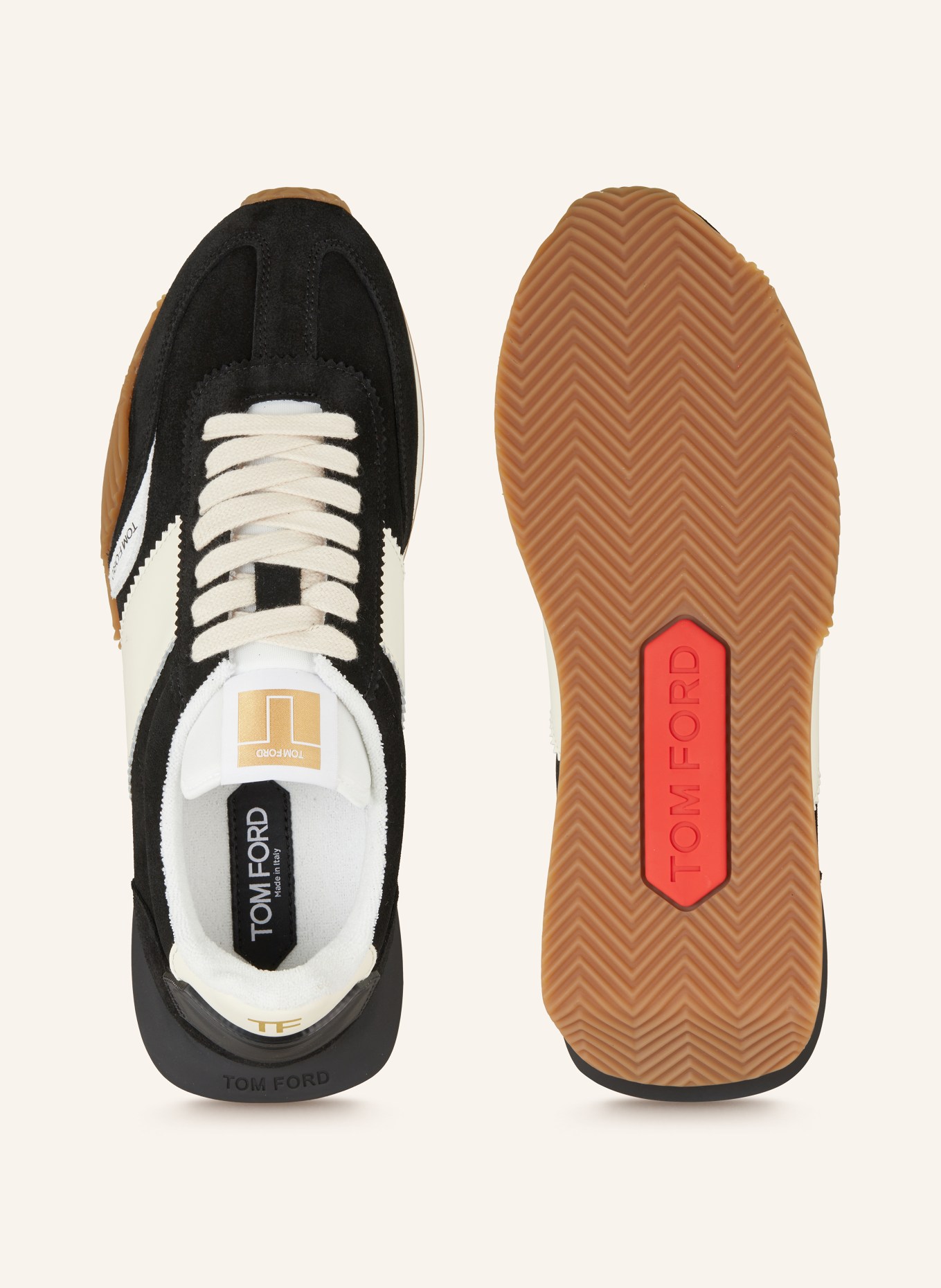 TOM FORD Sneakers JAMES, Color: BLACK/ CREAM (Image 5)
